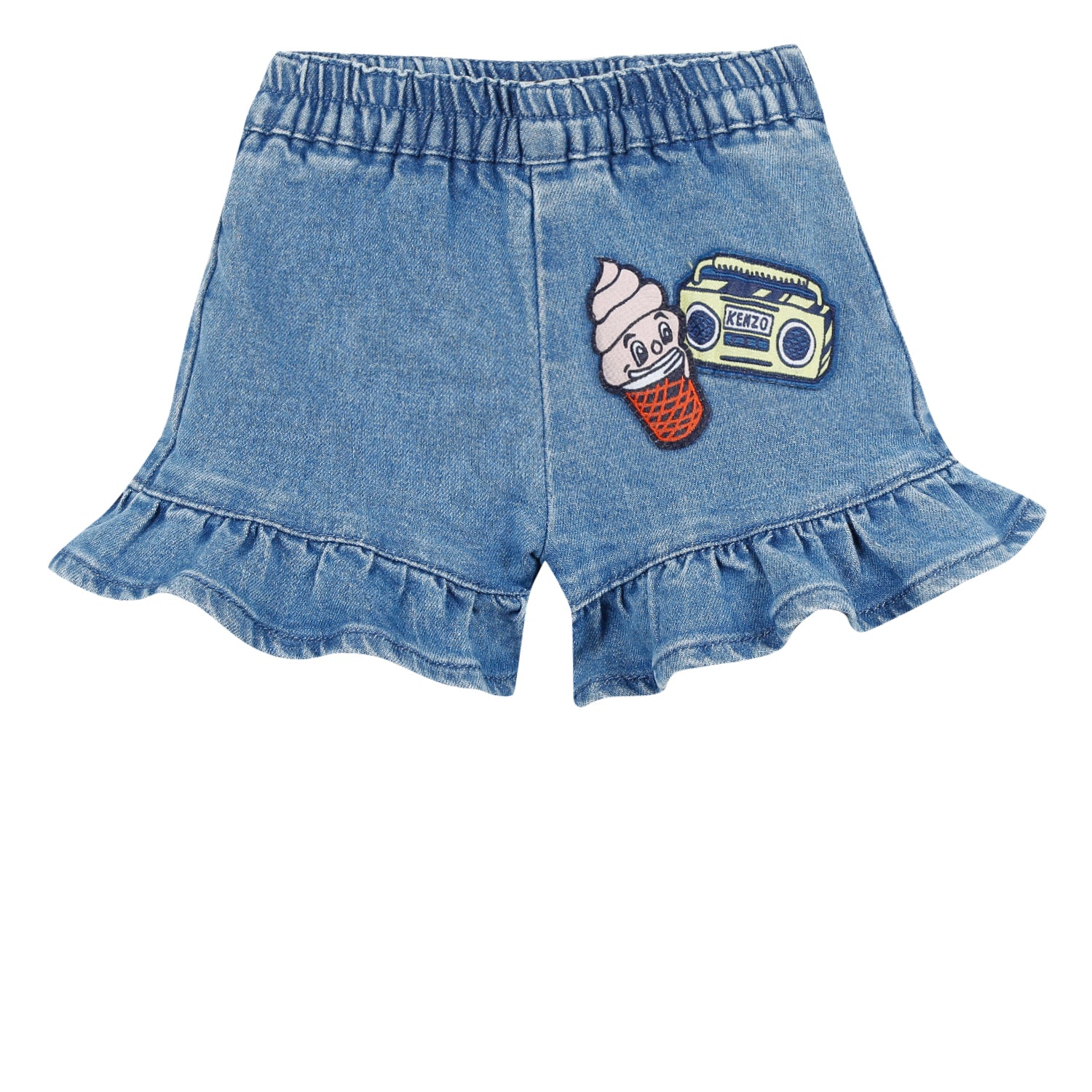 Baby Girls Indigo Denim Shorts