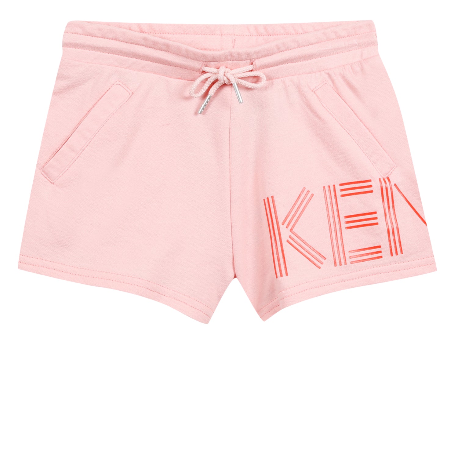 Girls Pink Cotton Shorts