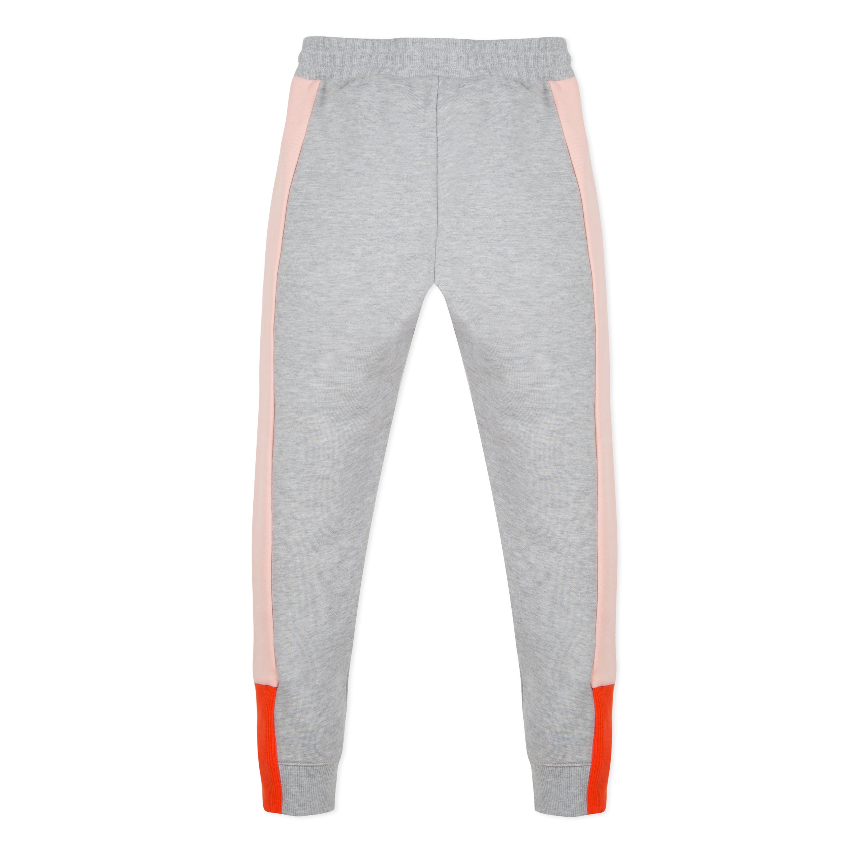 Girls Grey Drawstring Cotton Trousers