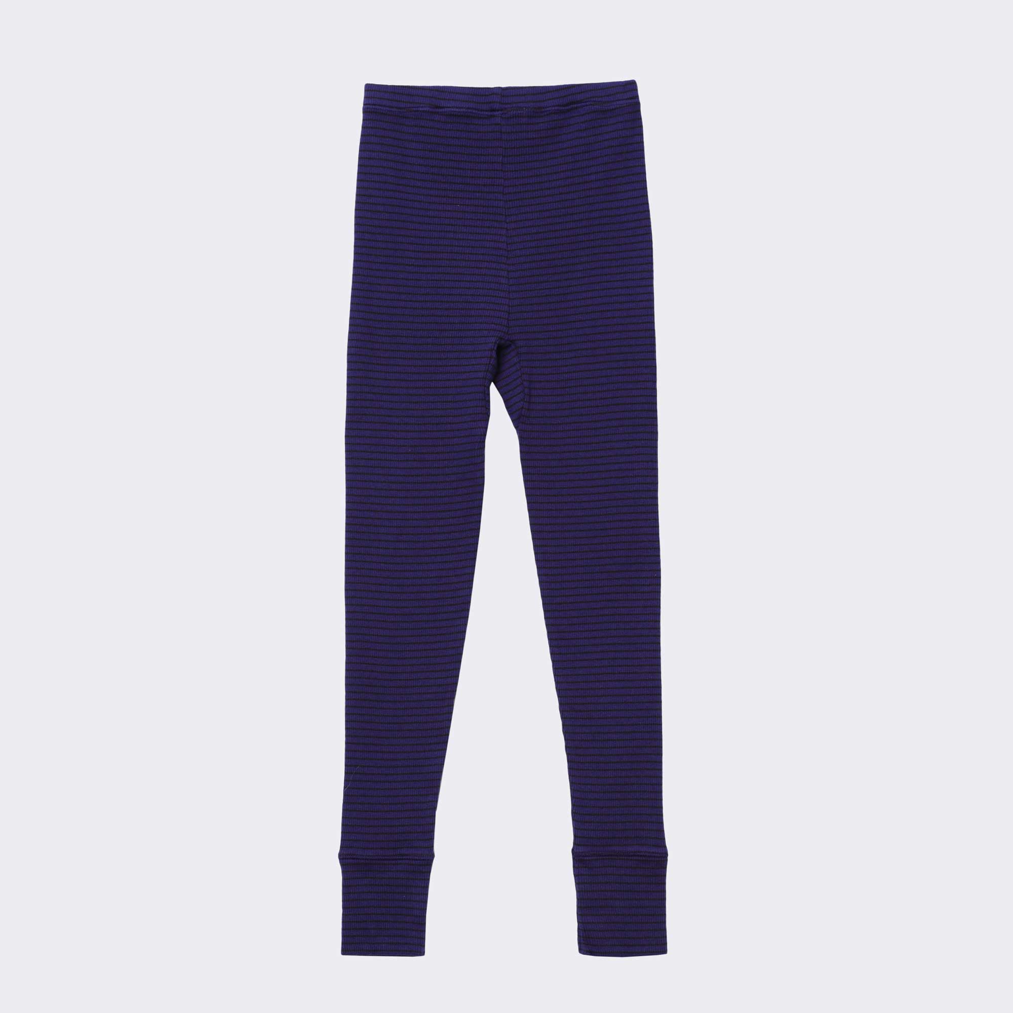 Boys & Girls Blue Stripes Cotton Leggings
