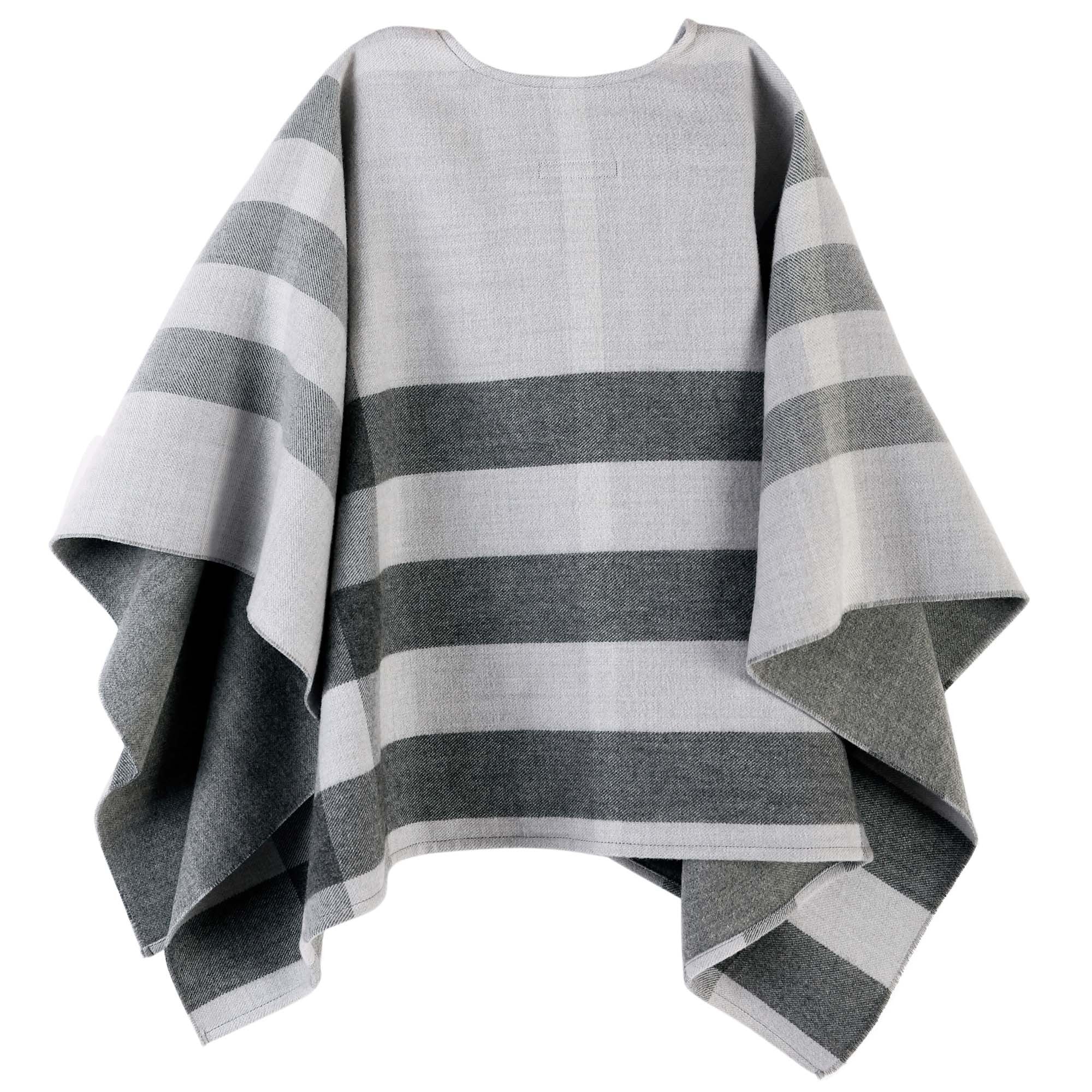 Girls Pale Grey Wool Shawls - CÉMAROSE | Children's Fashion Store - 8