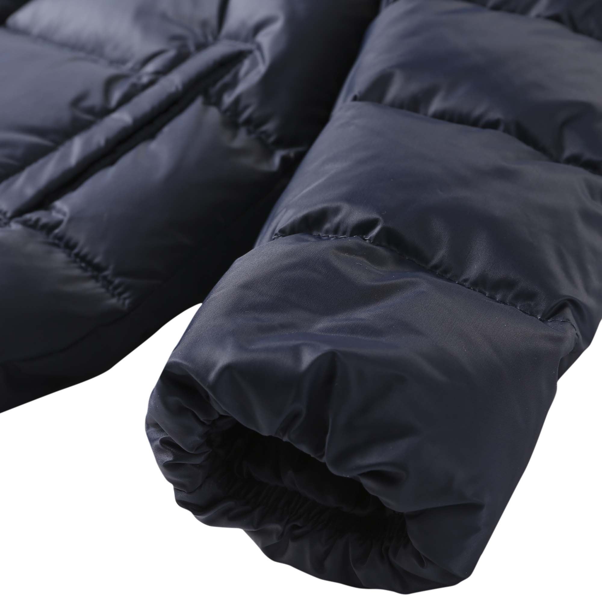 Baby Girls Navy Blue Frilled Trims Padded Down Jacket - CÉMAROSE | Children's Fashion Store - 4