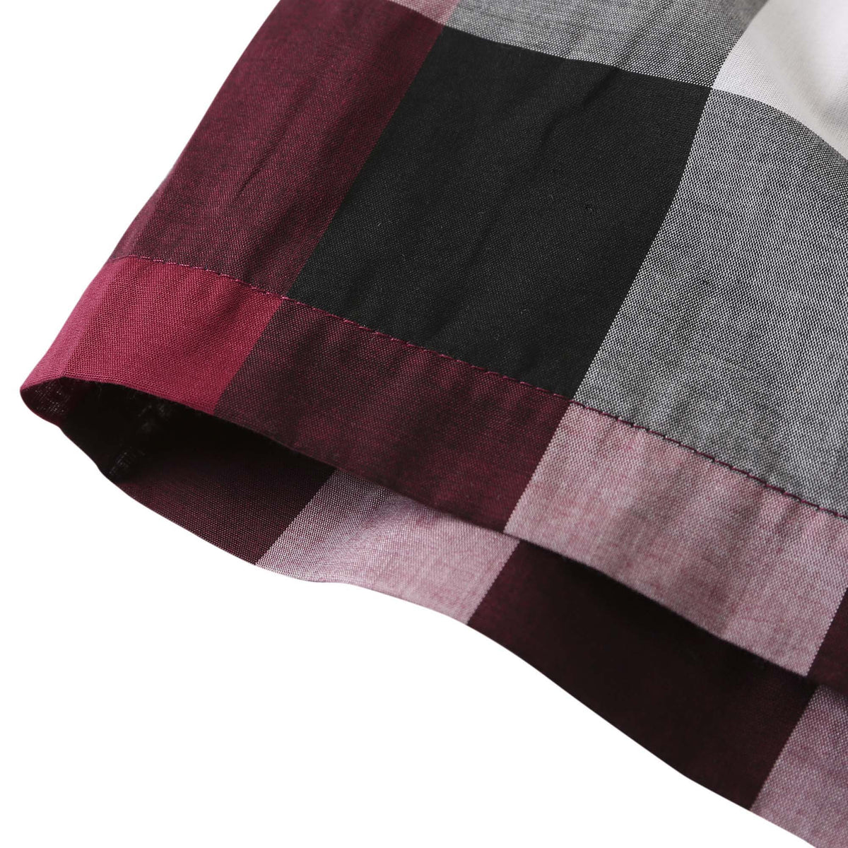 Girls Dark Plum Pink Check Cotton Blouse - CÉMAROSE | Children's Fashion Store - 5