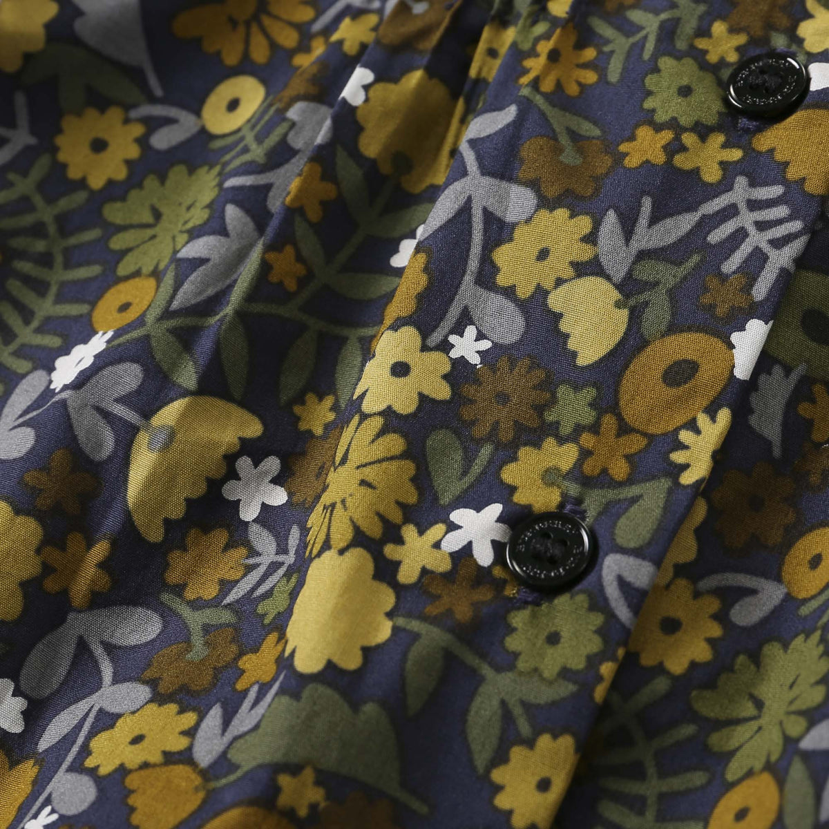 Girls Dusty Yellow Floral Printed Trims Blouse - CÉMAROSE | Children's Fashion Store - 3