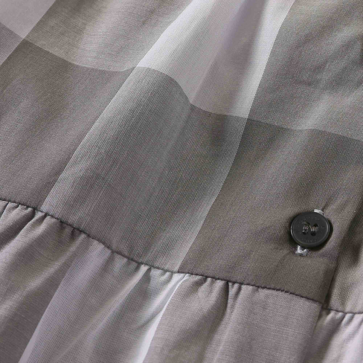 Girls Light Grey Check Cotton Blouse - CÉMAROSE | Children's Fashion Store - 4