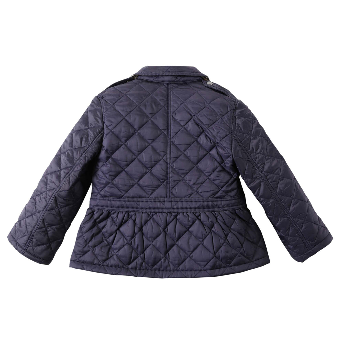 Baby Girls Navy Blue Hooded Coat - CÉMAROSE | Children's Fashion Store - 3