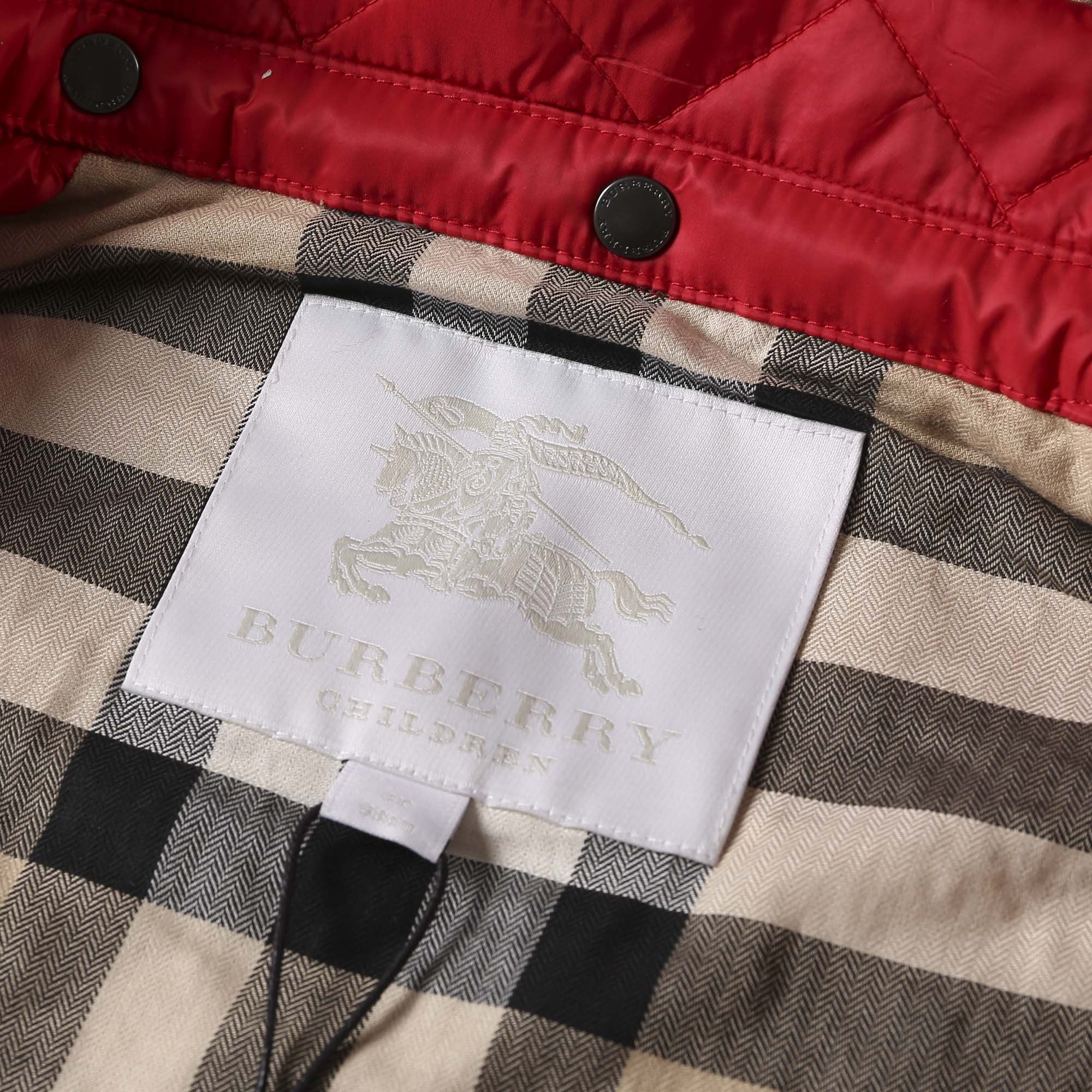 Baby Red Quilted Jacket