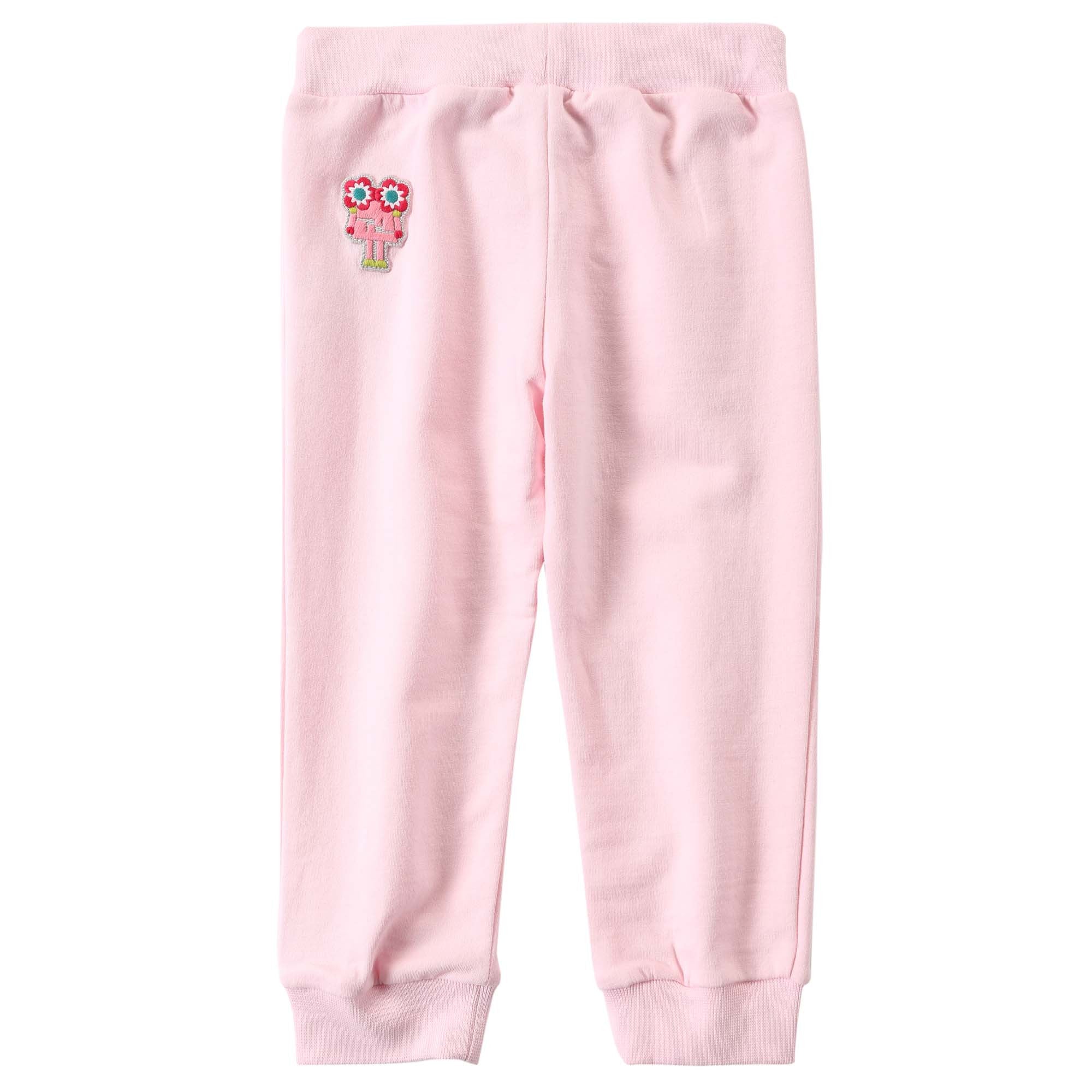 Baby Girls Light Pink Cotton Trouser - CÉMAROSE | Children's Fashion Store - 2