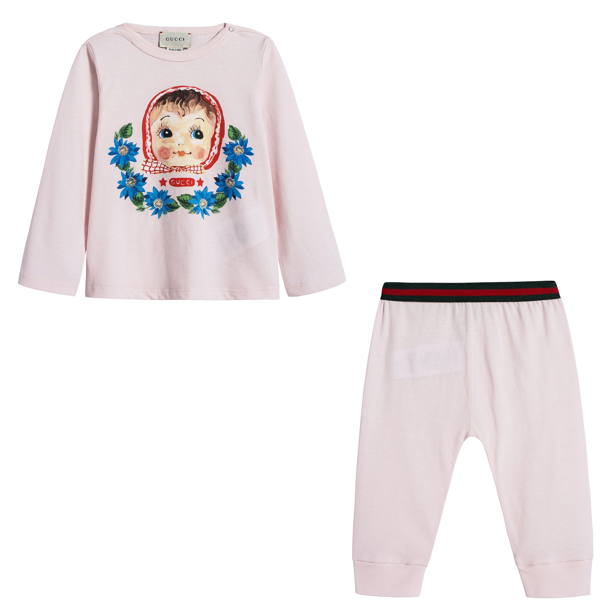 Baby Girls Light Pink Cotton Sets