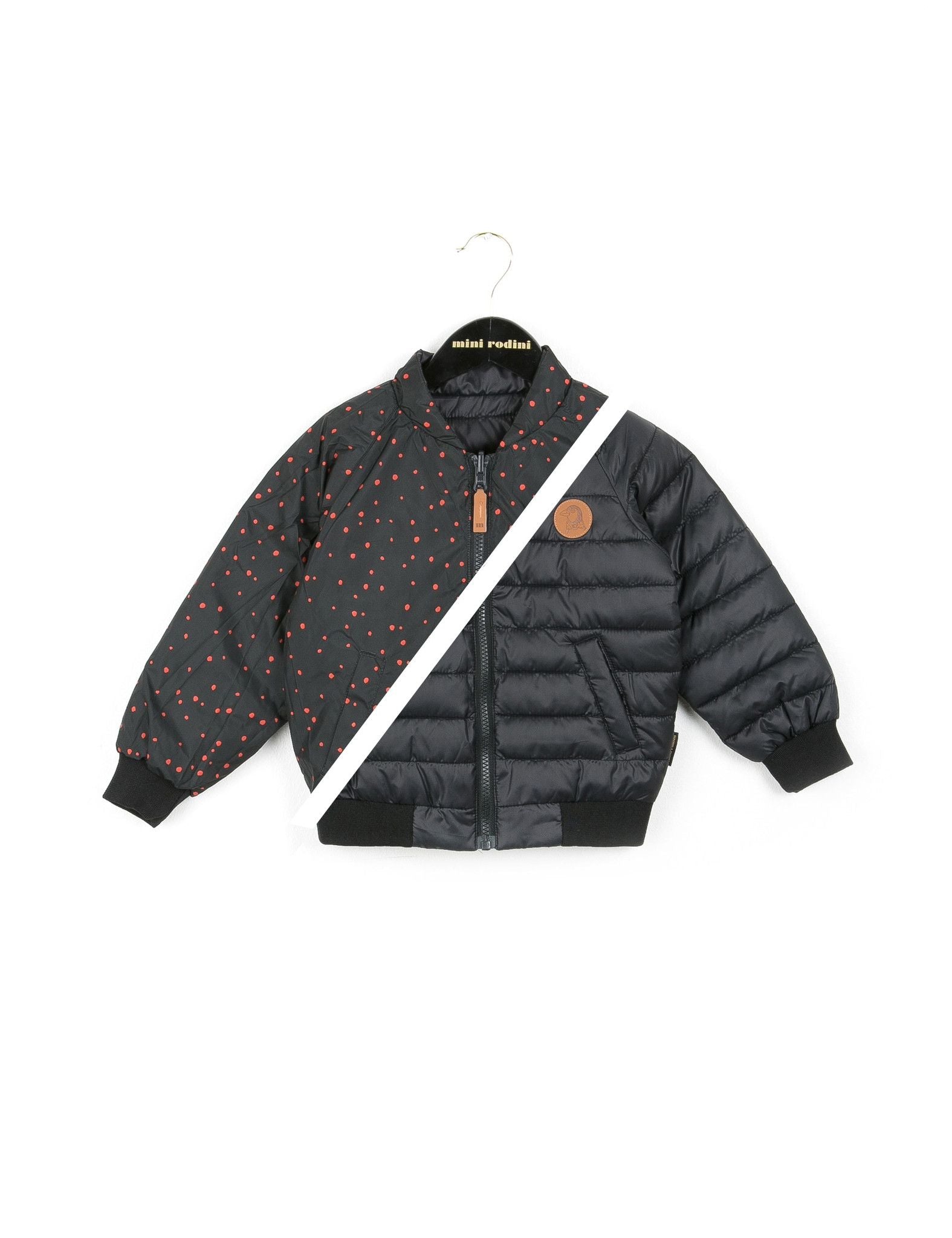 Baby Black Reversible Puff Jacket - CÉMAROSE | Children's Fashion Store - 1