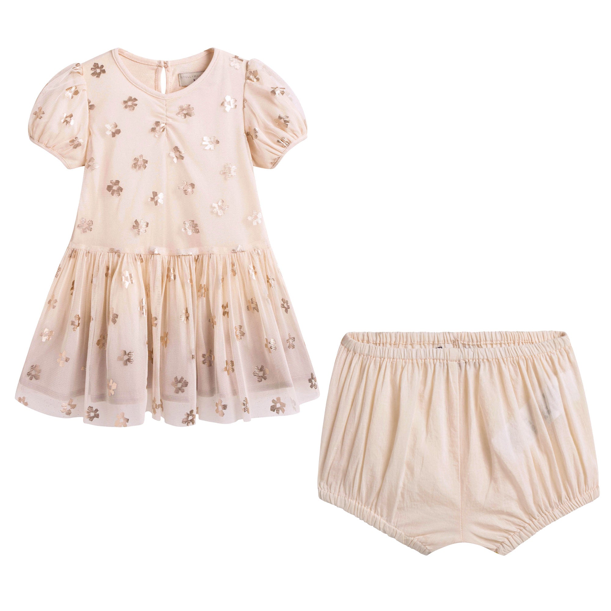 Baby Girls Pink Dress & Shorts