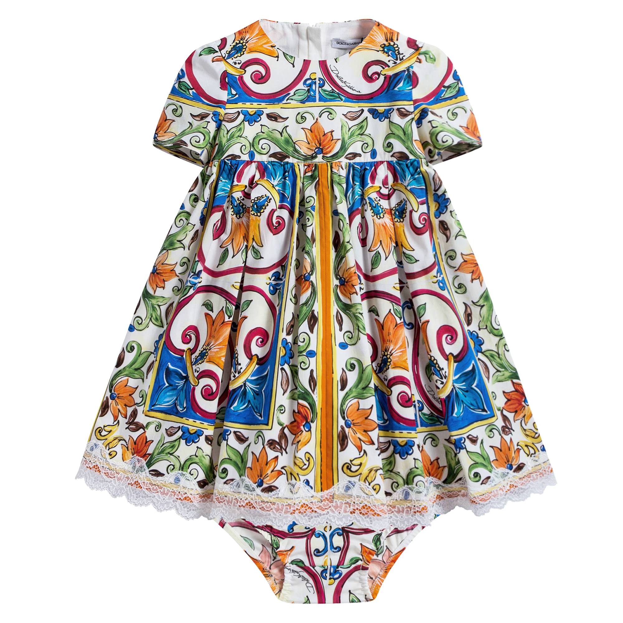 Baby Girls Lace Printing Dress