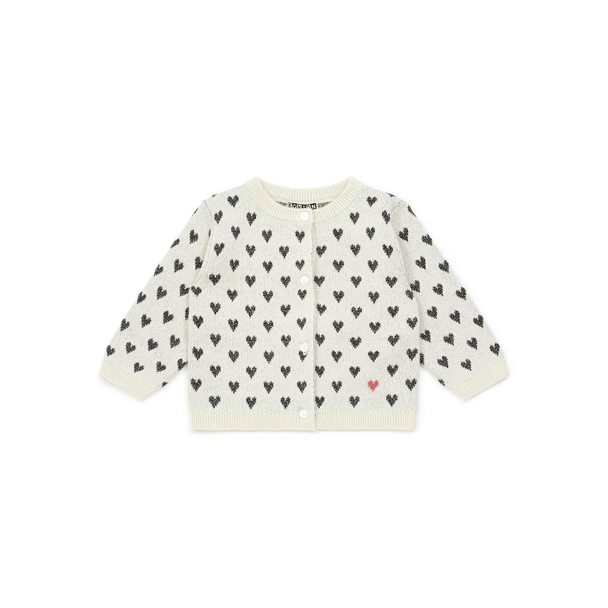 Baby Girls Ecru Coeur Cardigan
