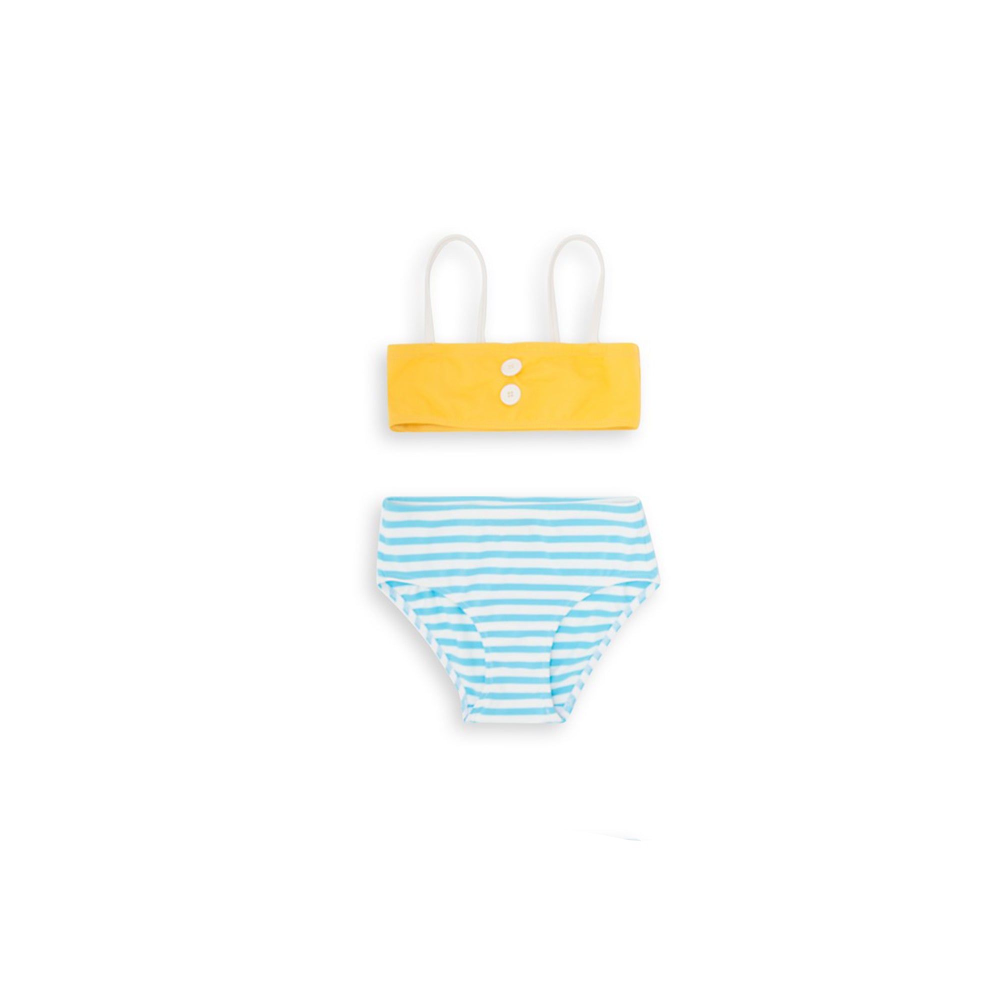 Girls Ray Blue & Yellow Stripes Bikini