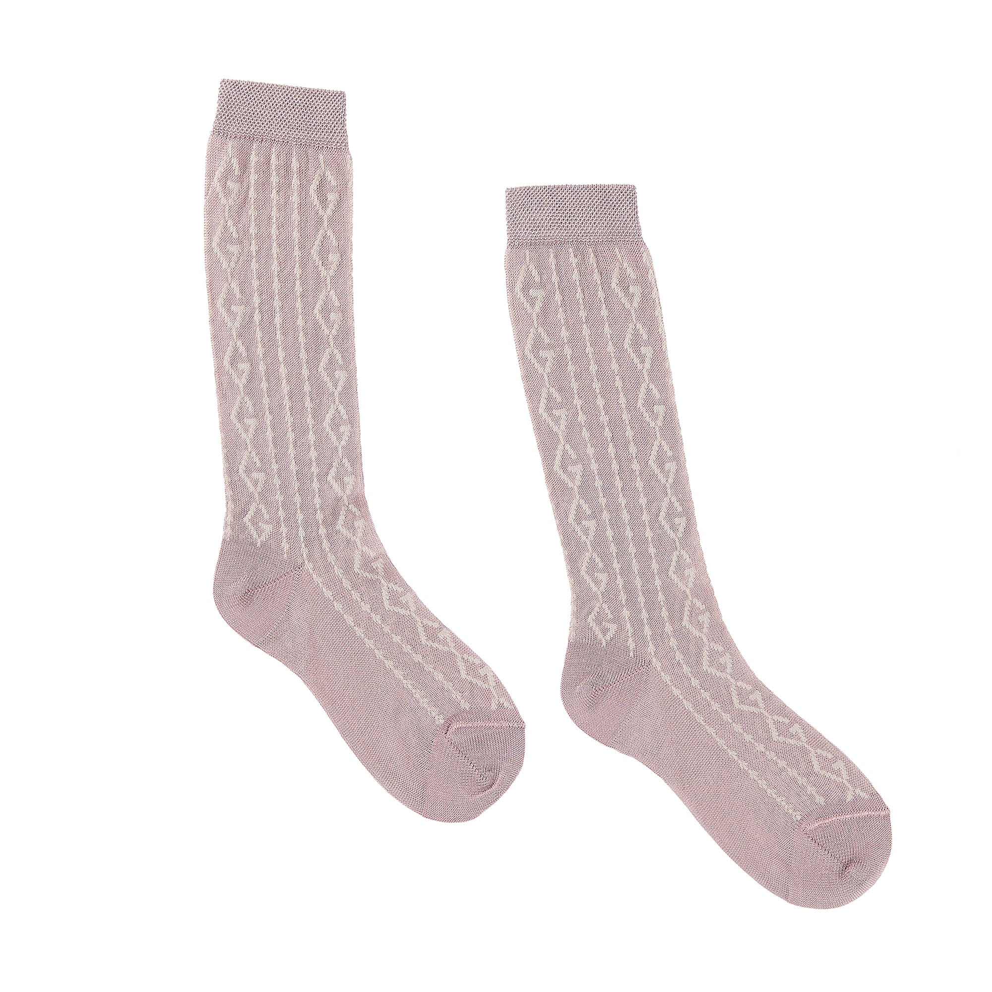 Girls Mauve Cotton Socks