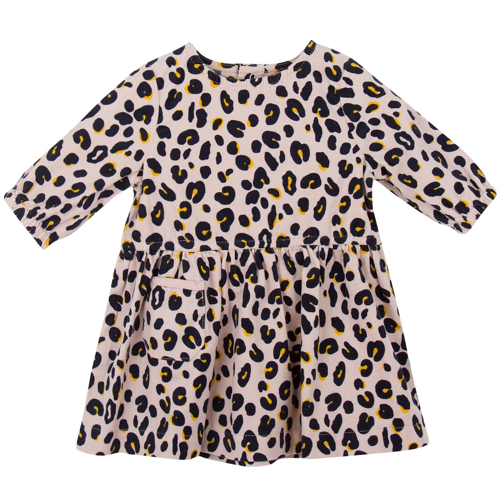 Skippy Baby Pink Dress With Leopard Print - CÉMAROSE | Children's Fashion Store - 1