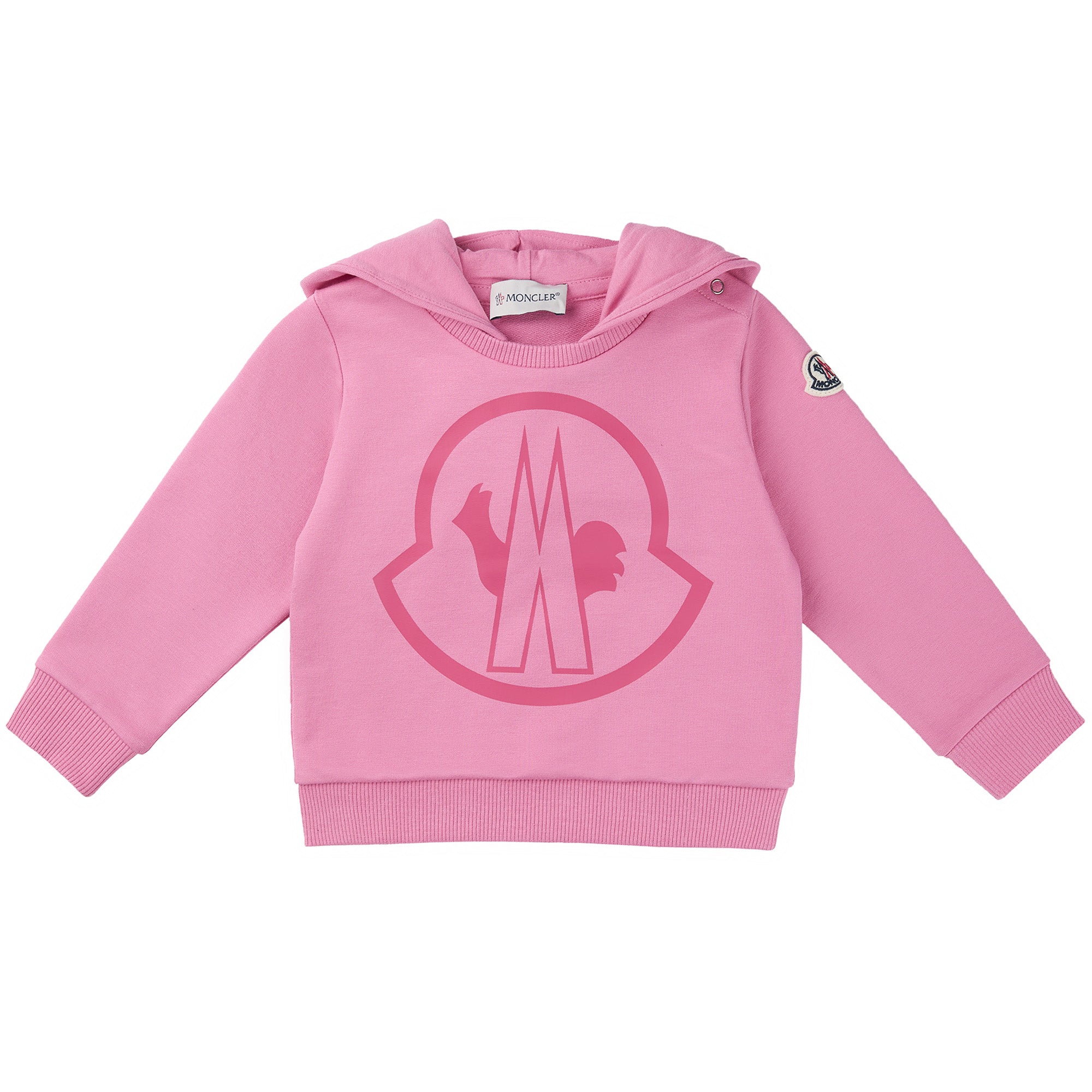 Baby Girls Pink Logo Cotton Sweatshirt