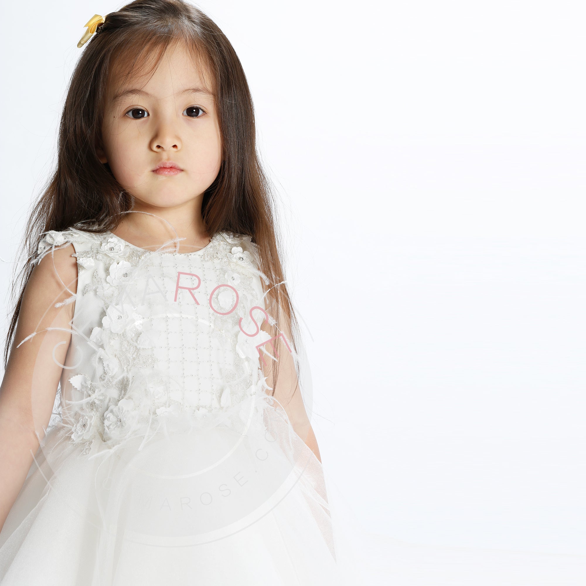 Girls White "The Royal Beauty" Dress