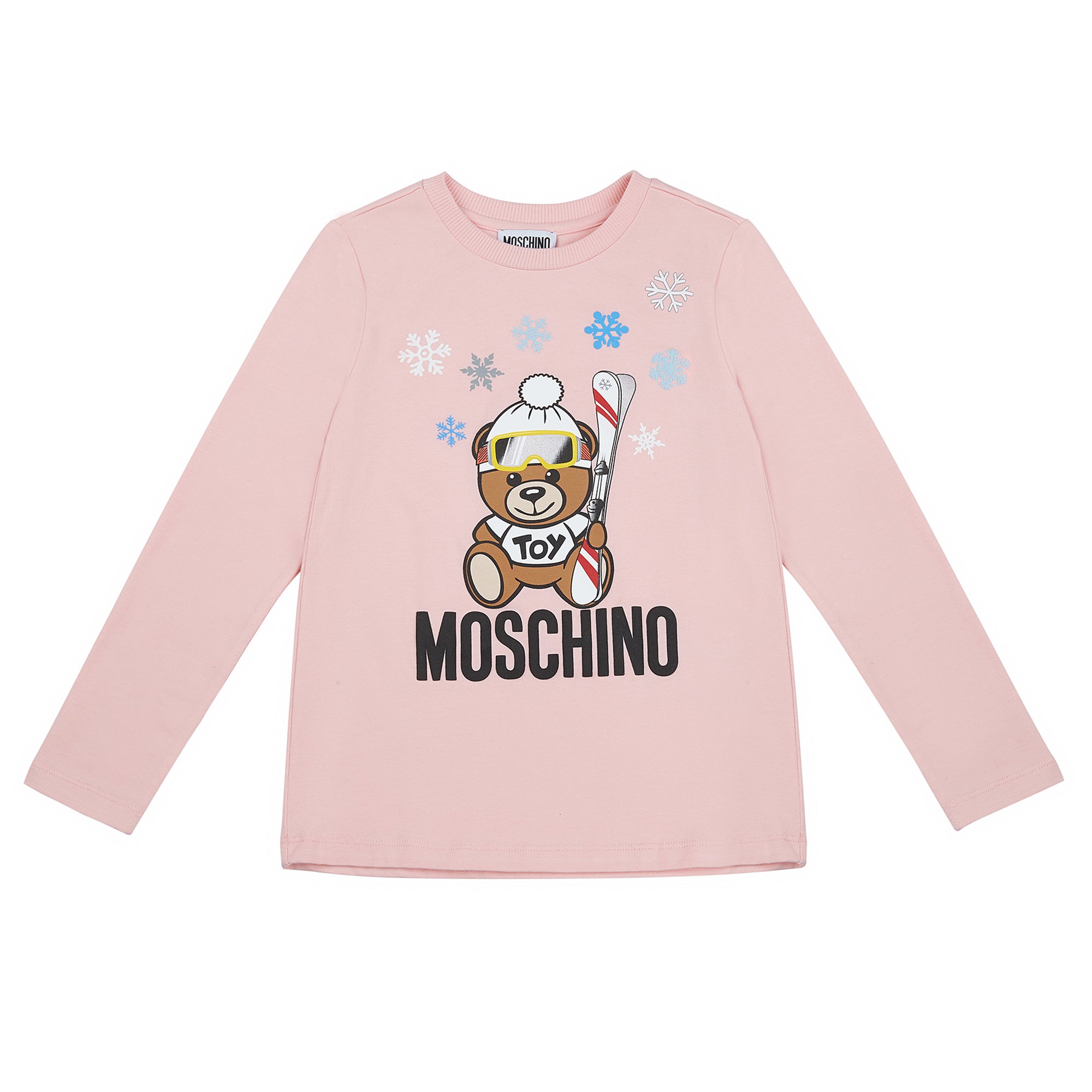 Girls Rose Printing Long Sleeves Cotton T-shirt