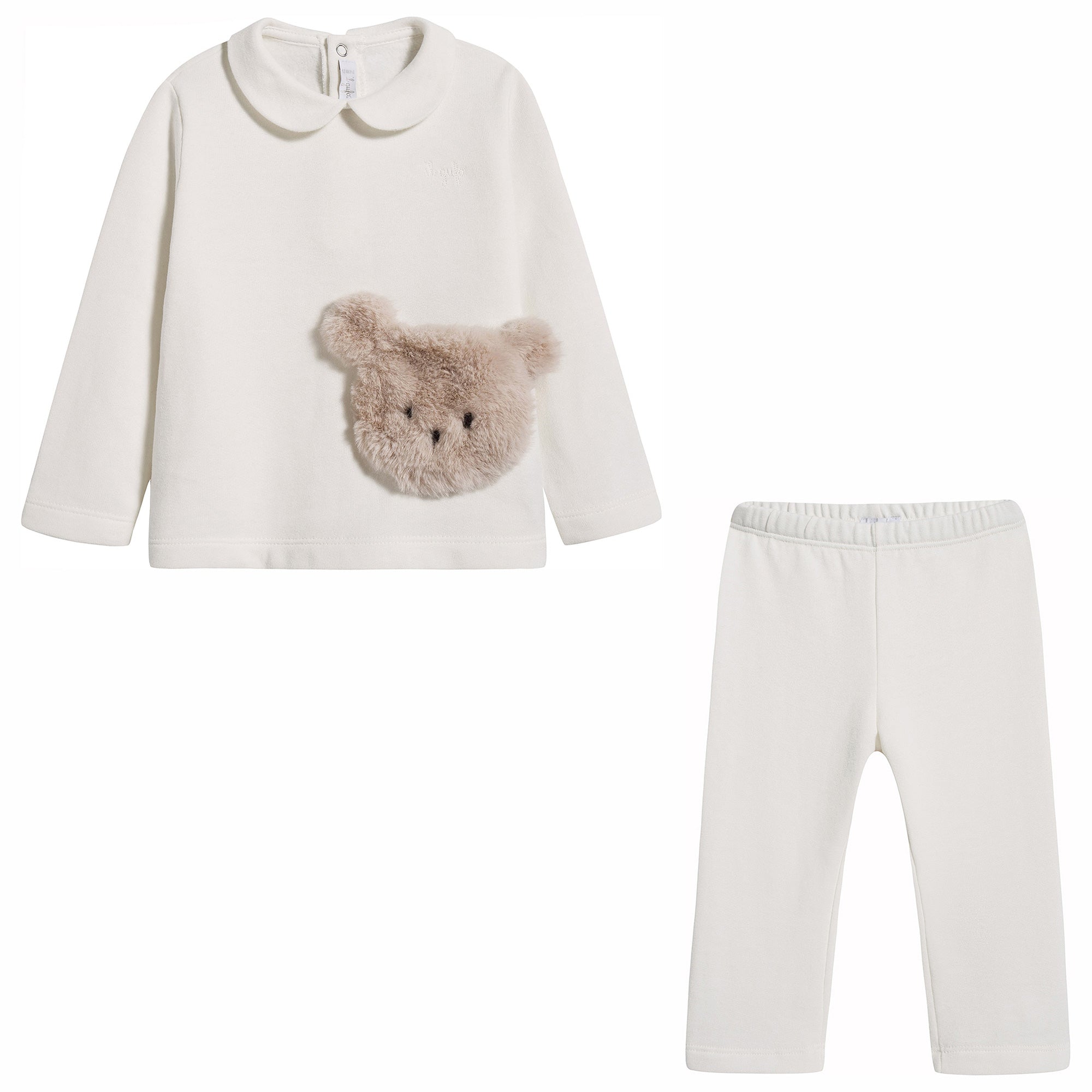 Baby Girls White Cotton Set