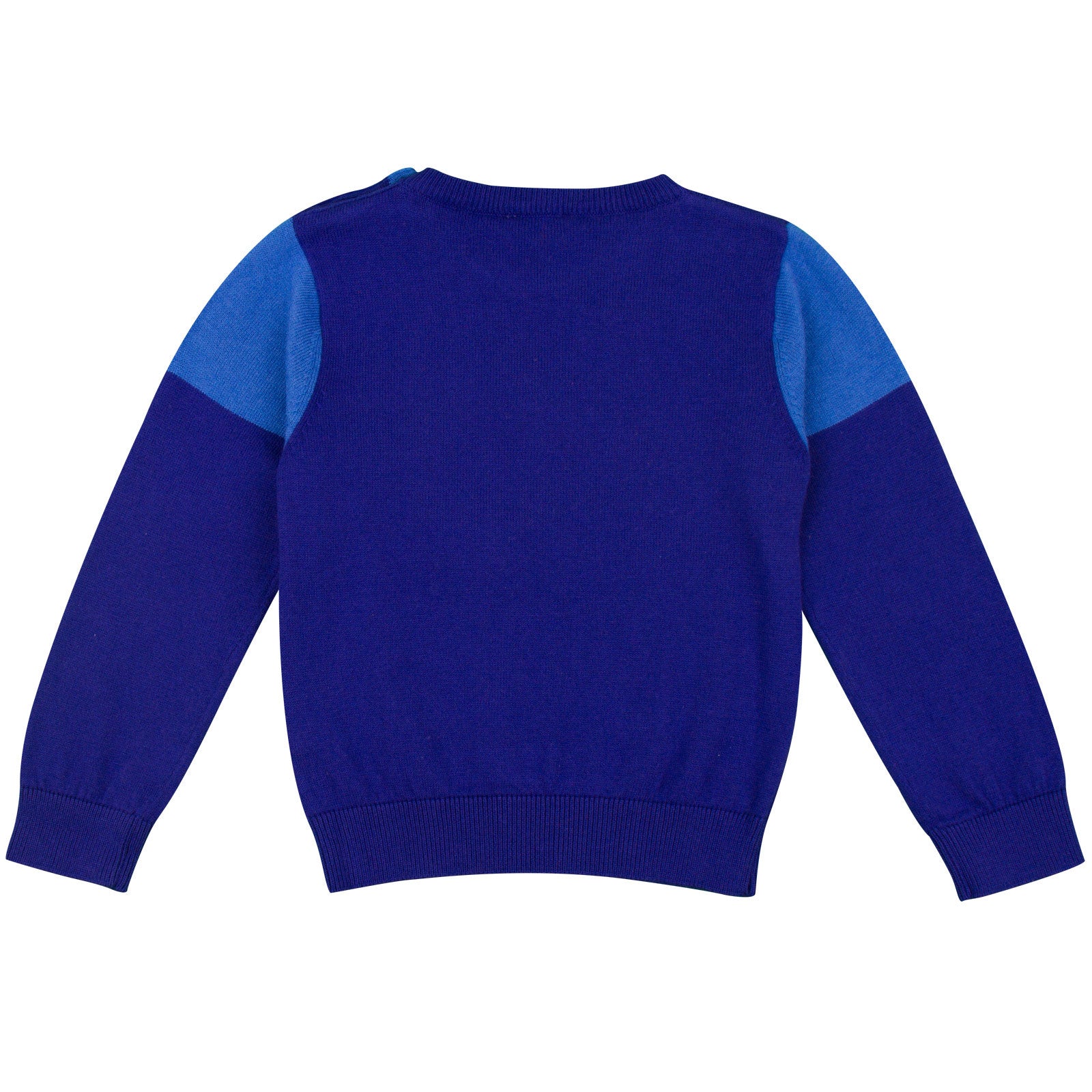 Baby Boys Regatta Blue Embroidered Robot Sweater - CÉMAROSE | Children's Fashion Store - 2
