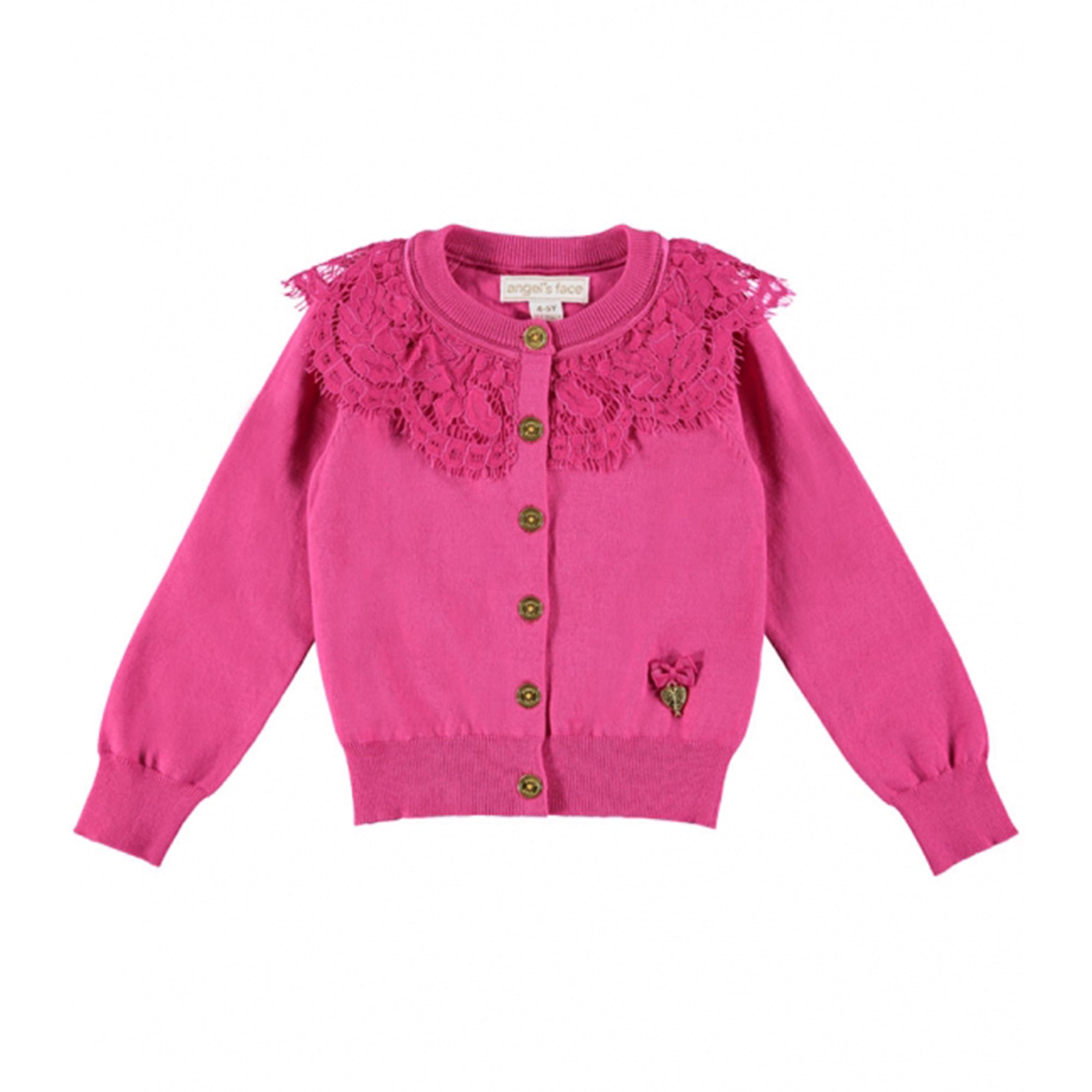 Girls Blush Cotton Cardigan