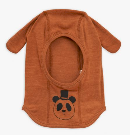 Baby Brown Organic Merino Wool Panda Balaklava