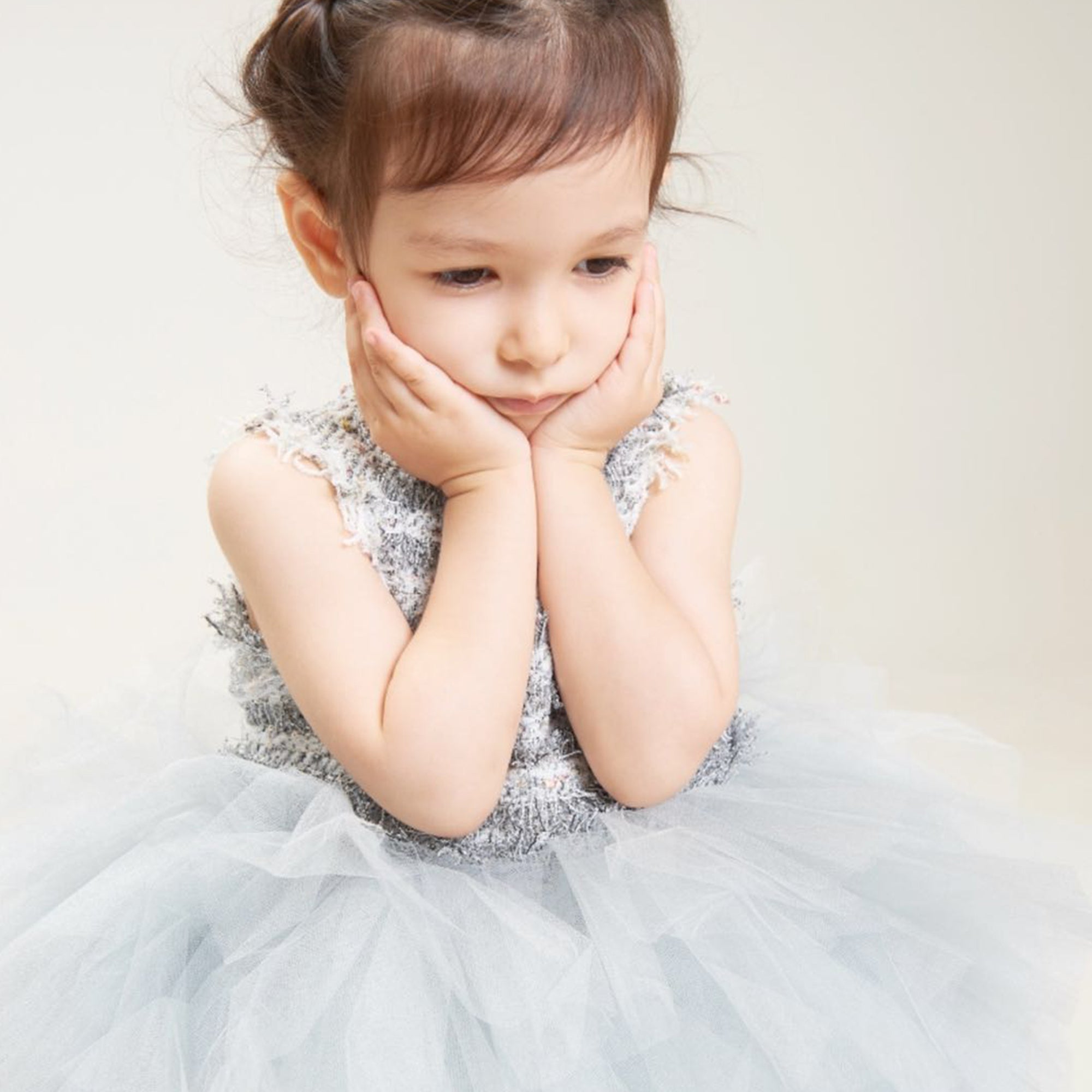 Baby Girls Grey 'The cupid fell' Dress