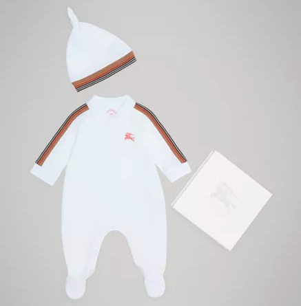 Baby White Cotton Babysuit Sets
