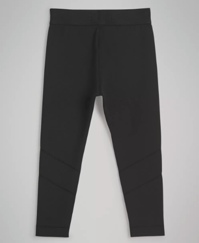Girls Black Logo Cotton Leggings