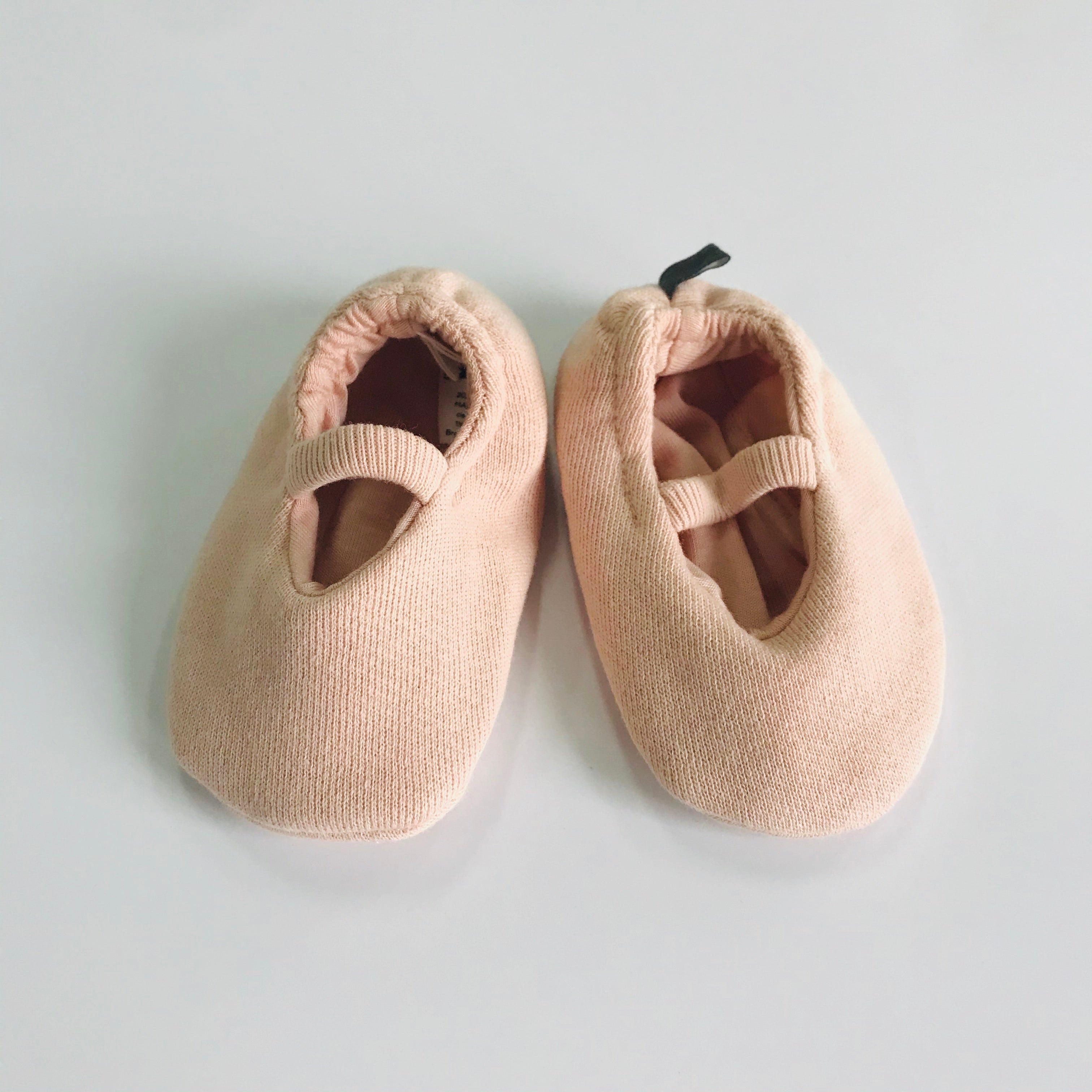 Baby Girls Light Pink Cotton Booties