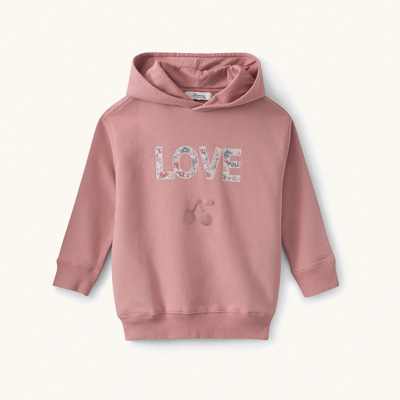 Girls Pink Cherry Hoodie