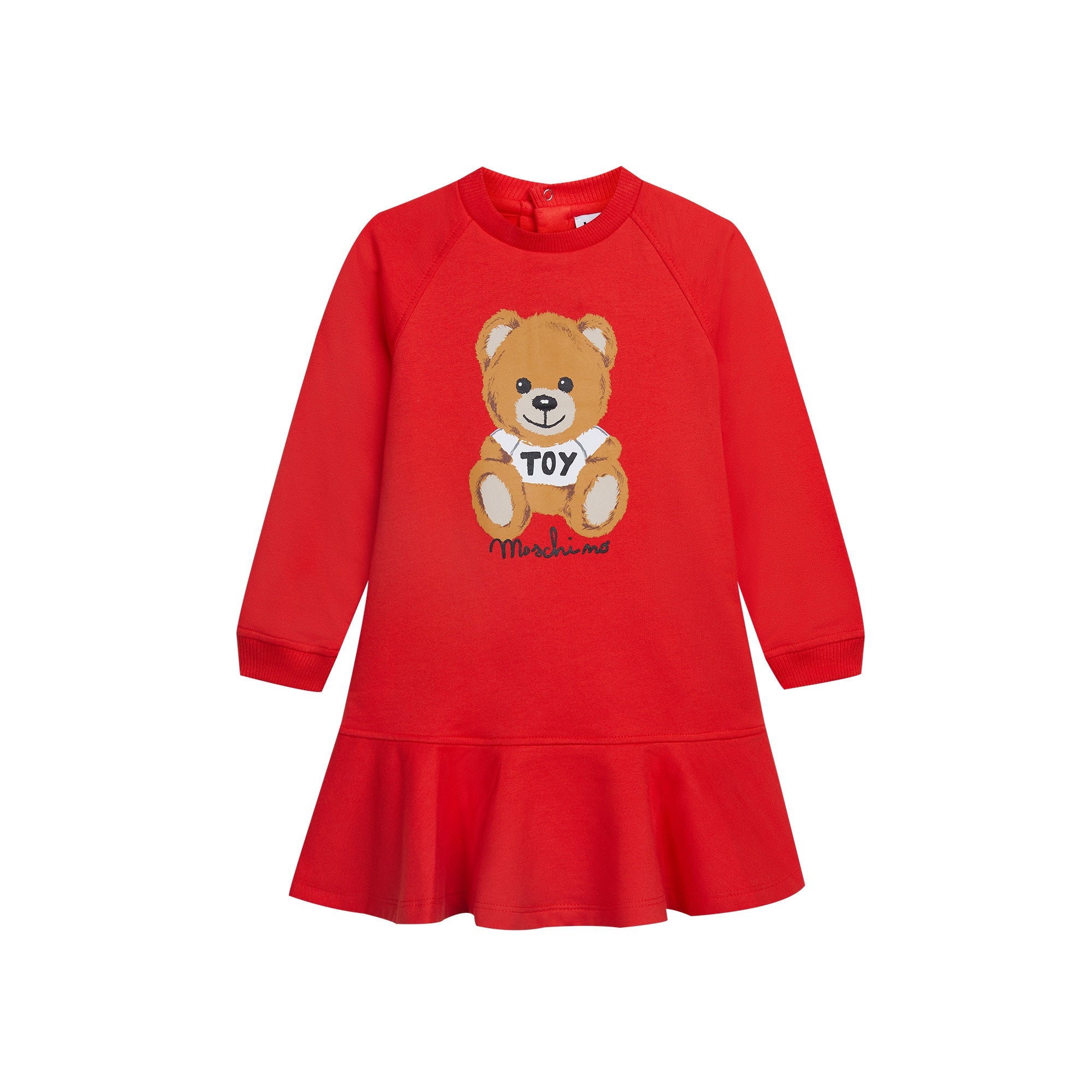 Baby Girls Red Printed Cotton Dress