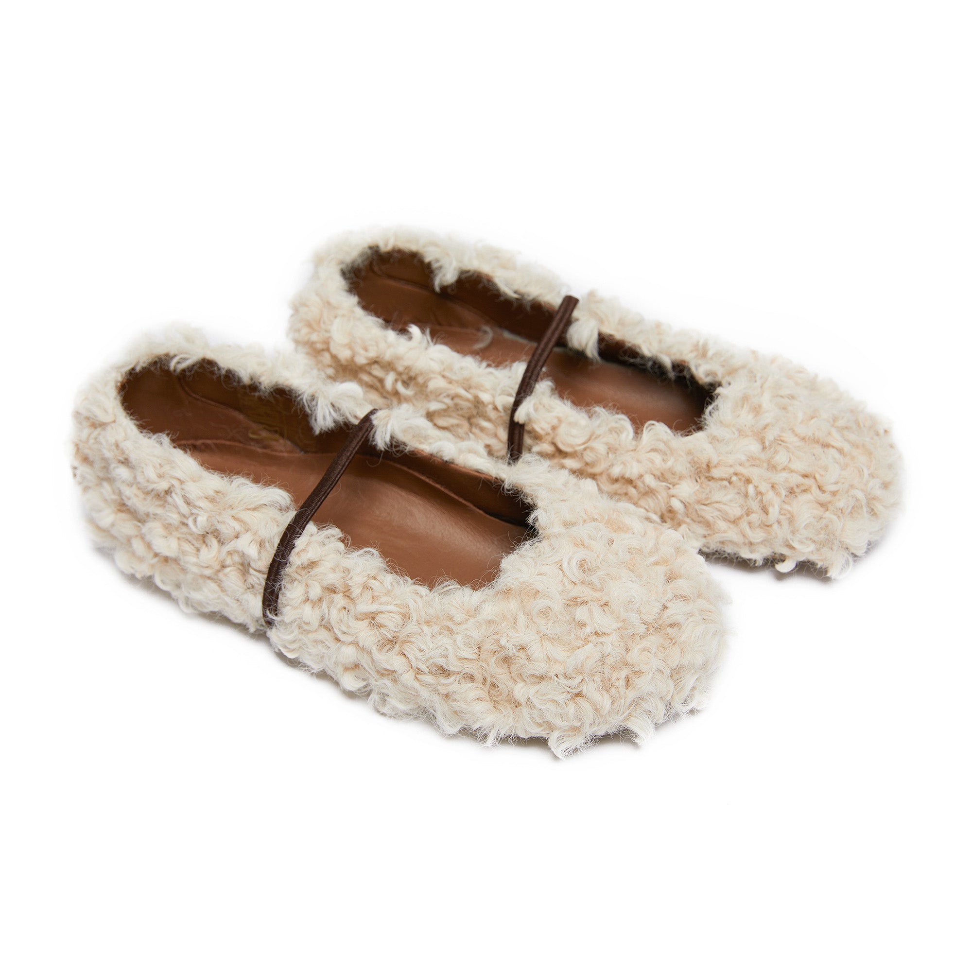 Girls Beige Flat Shoes