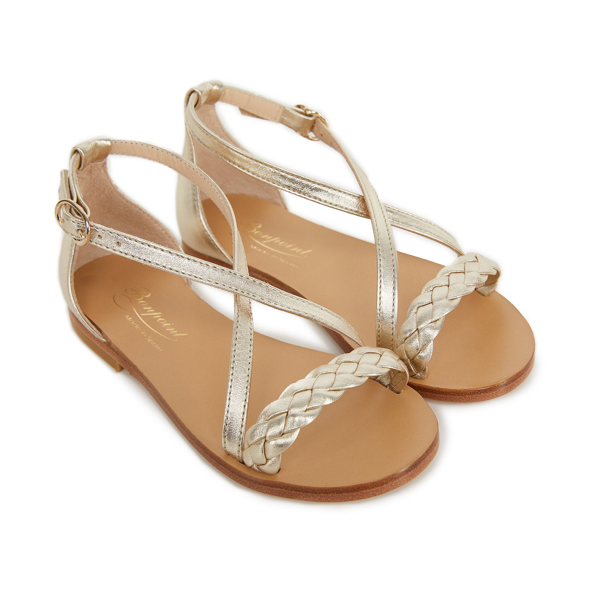 Girls Champagne Sandals