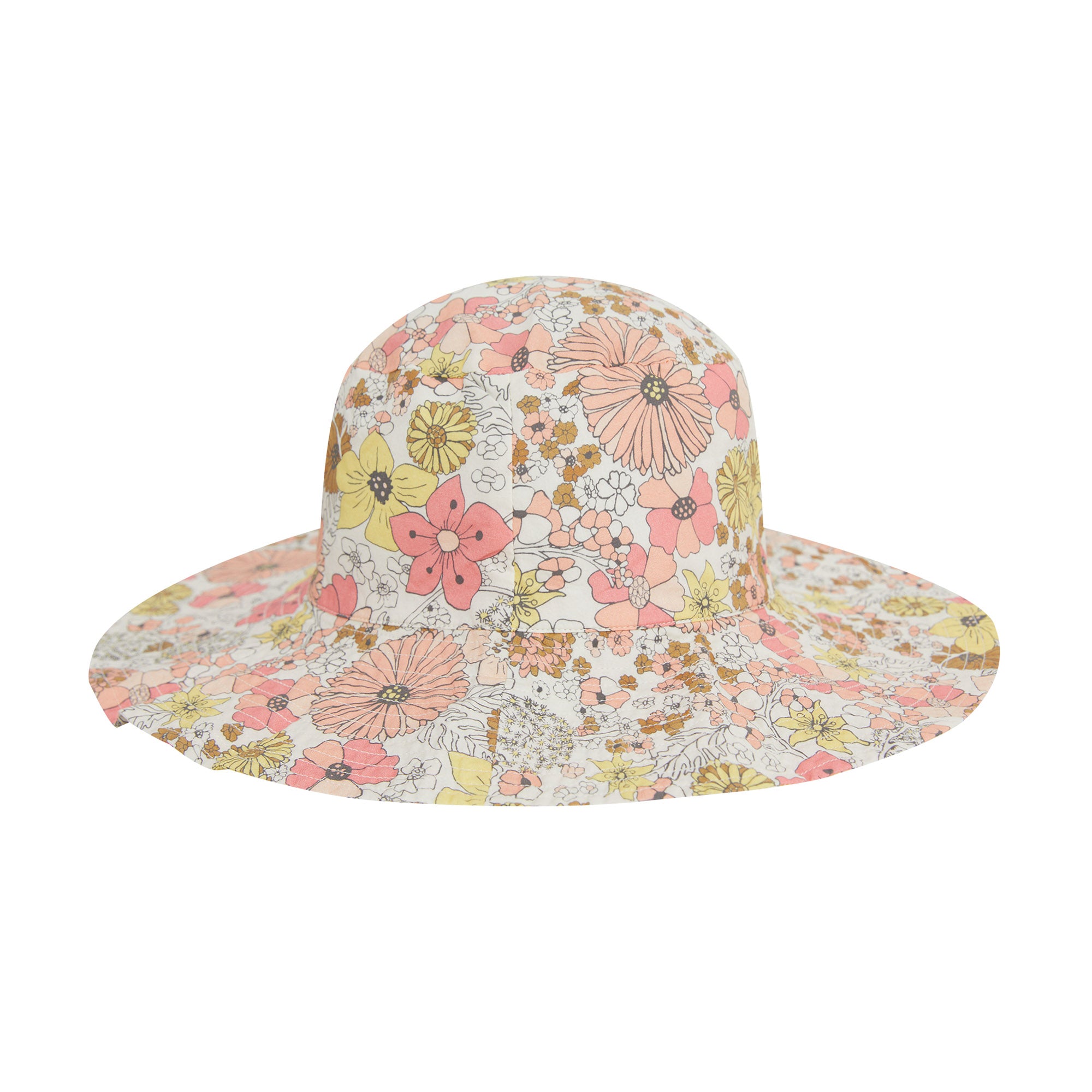 Girls Multicolor Flowers Hat