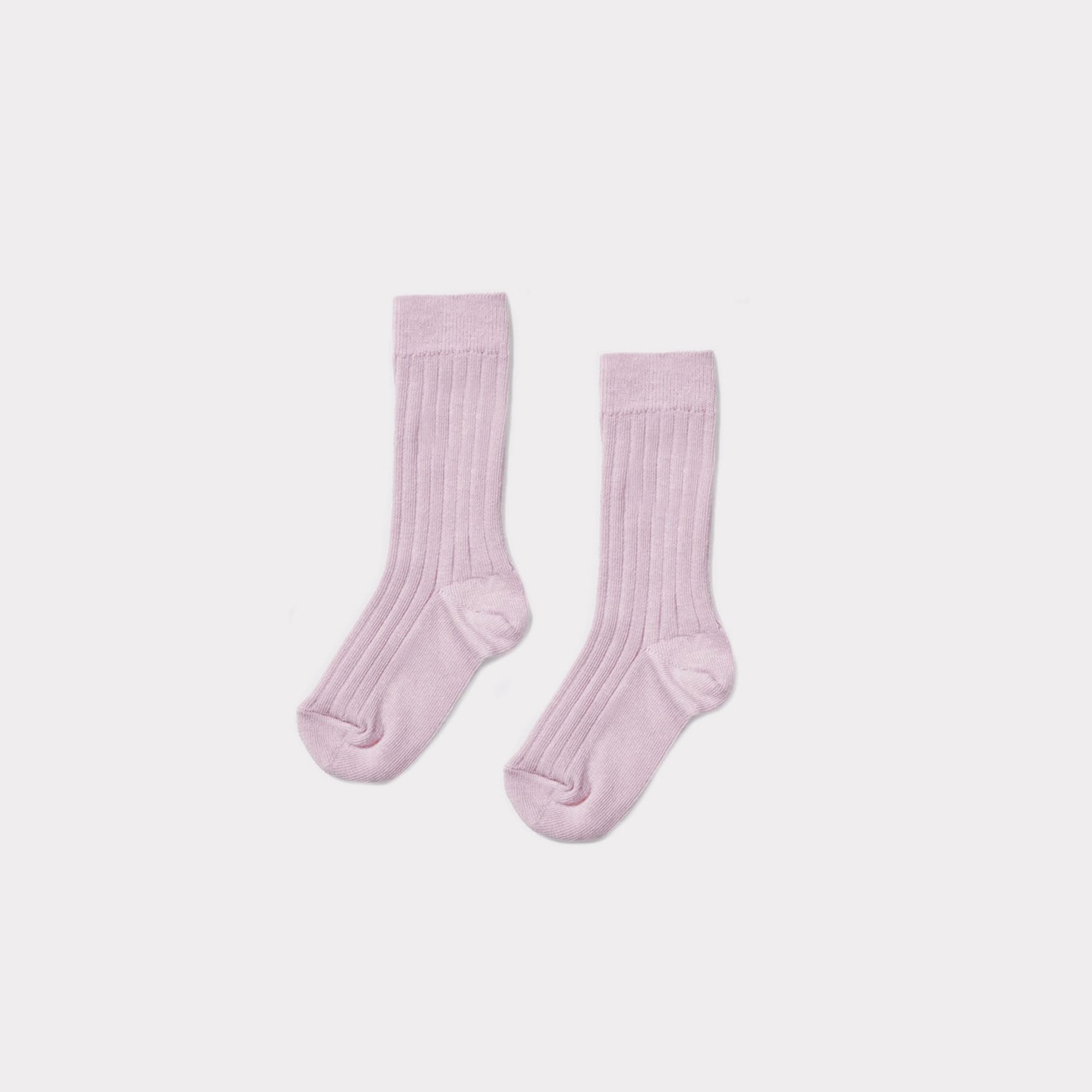 Girls Lavender Cotton Knitwear Socks
