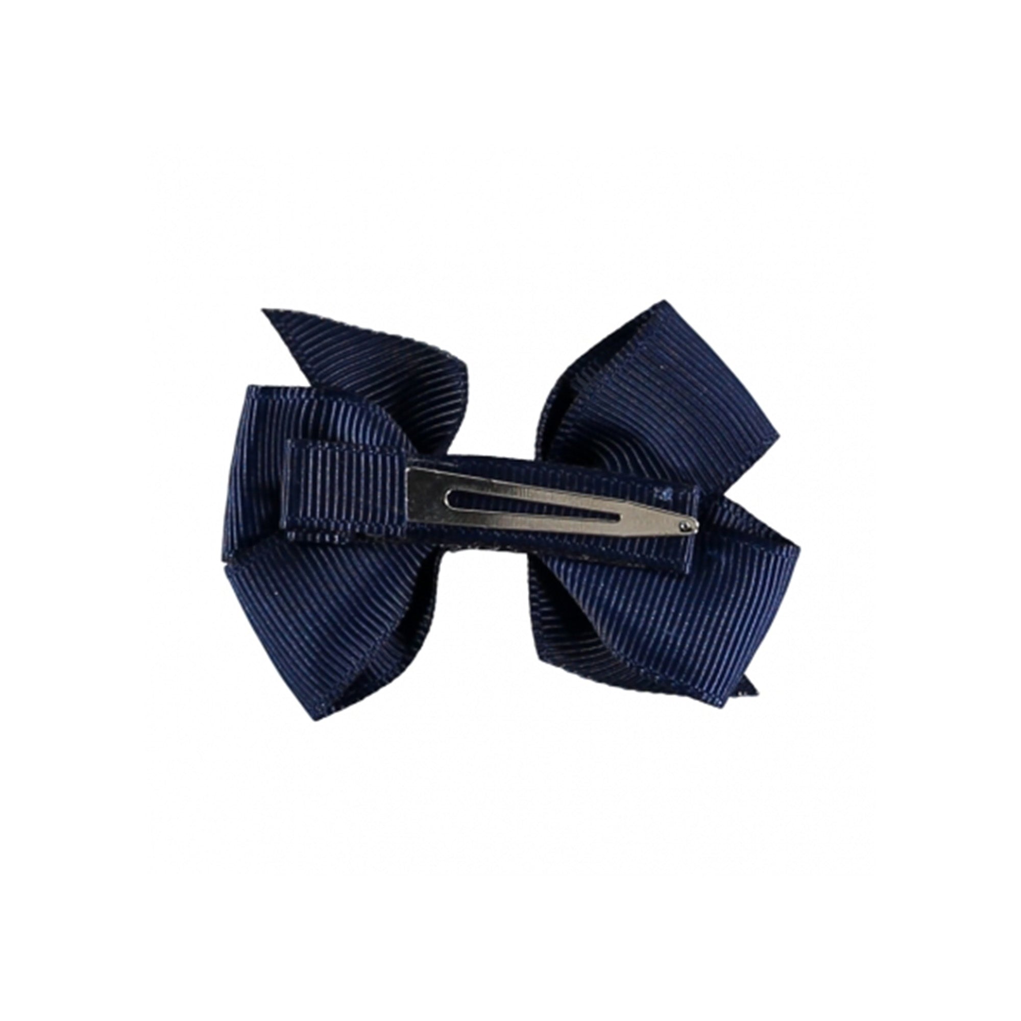 Girls Navy Grosgrain Hair Clip
