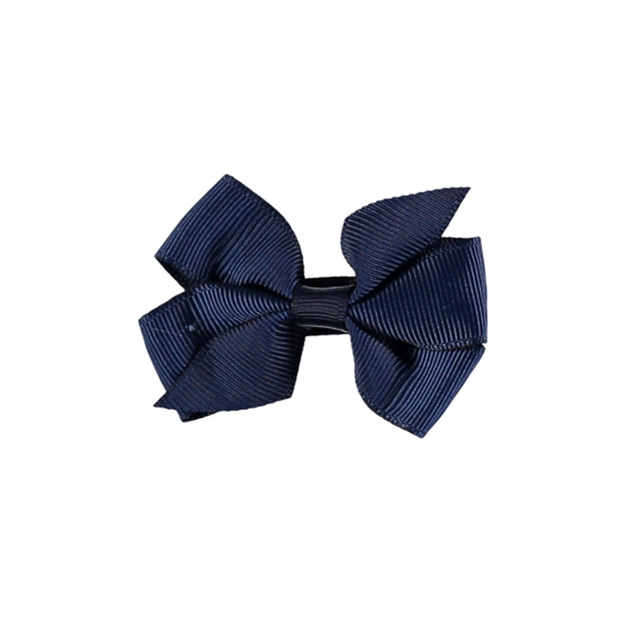 Girls Navy Grosgrain Hair Clip