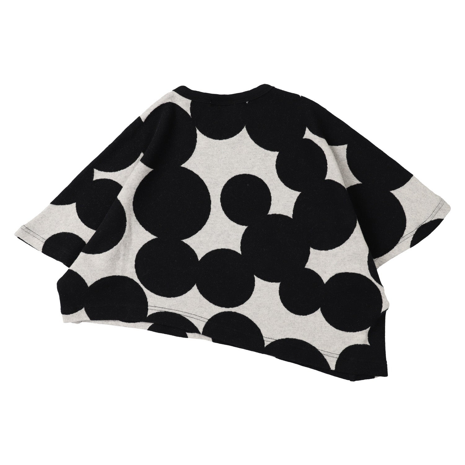 Girls Black Dots Cotton T-Shirt