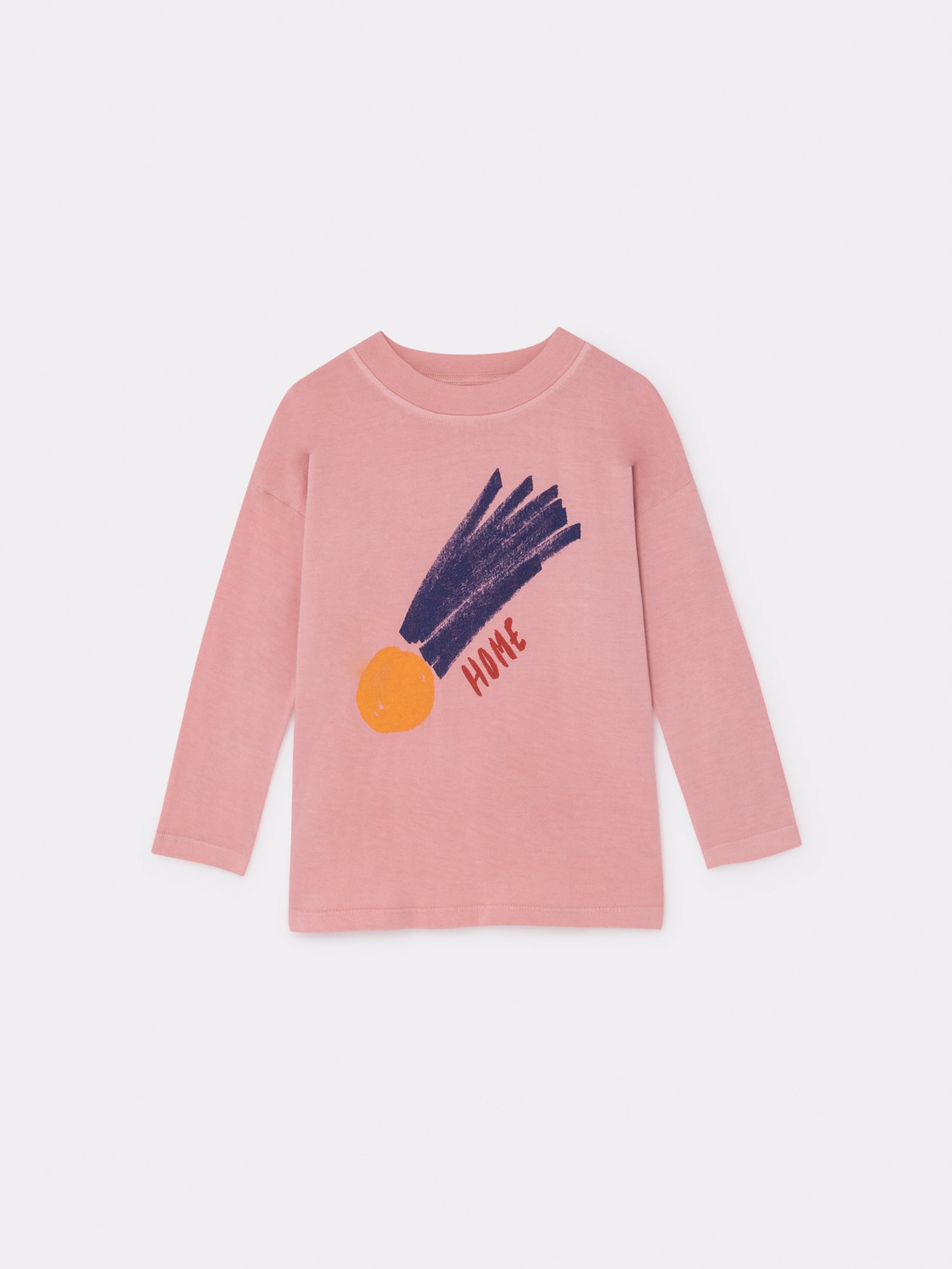 Girls Pink Long Sleeve Cotton T-Shirt