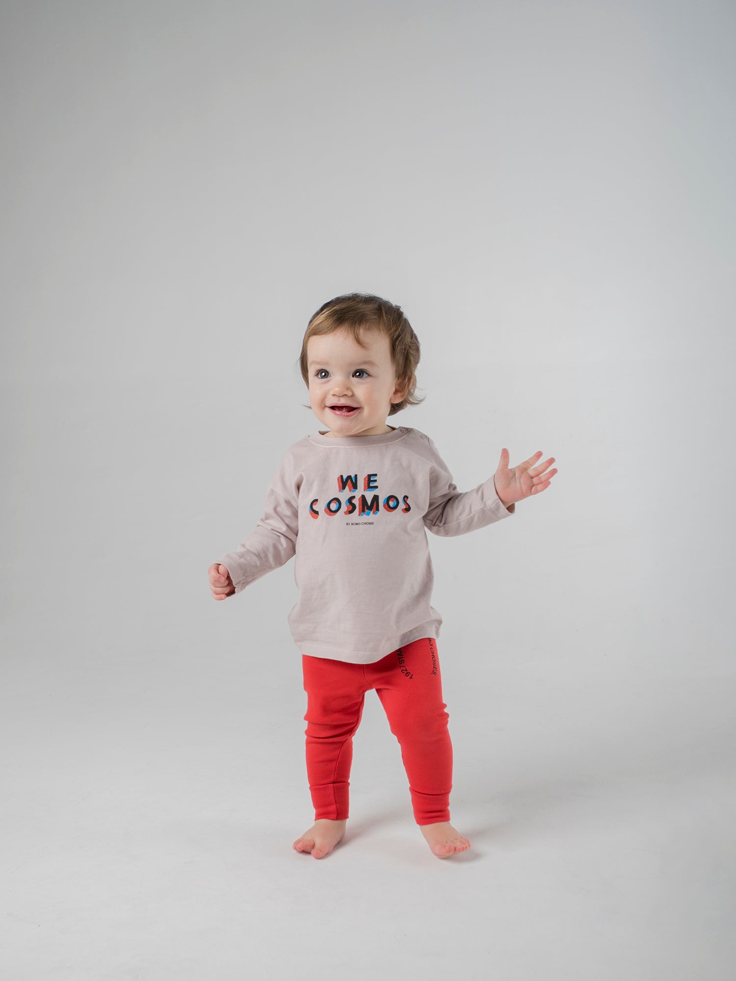 Baby Girls Light Pink Long Sleeve Cotton T-shirt