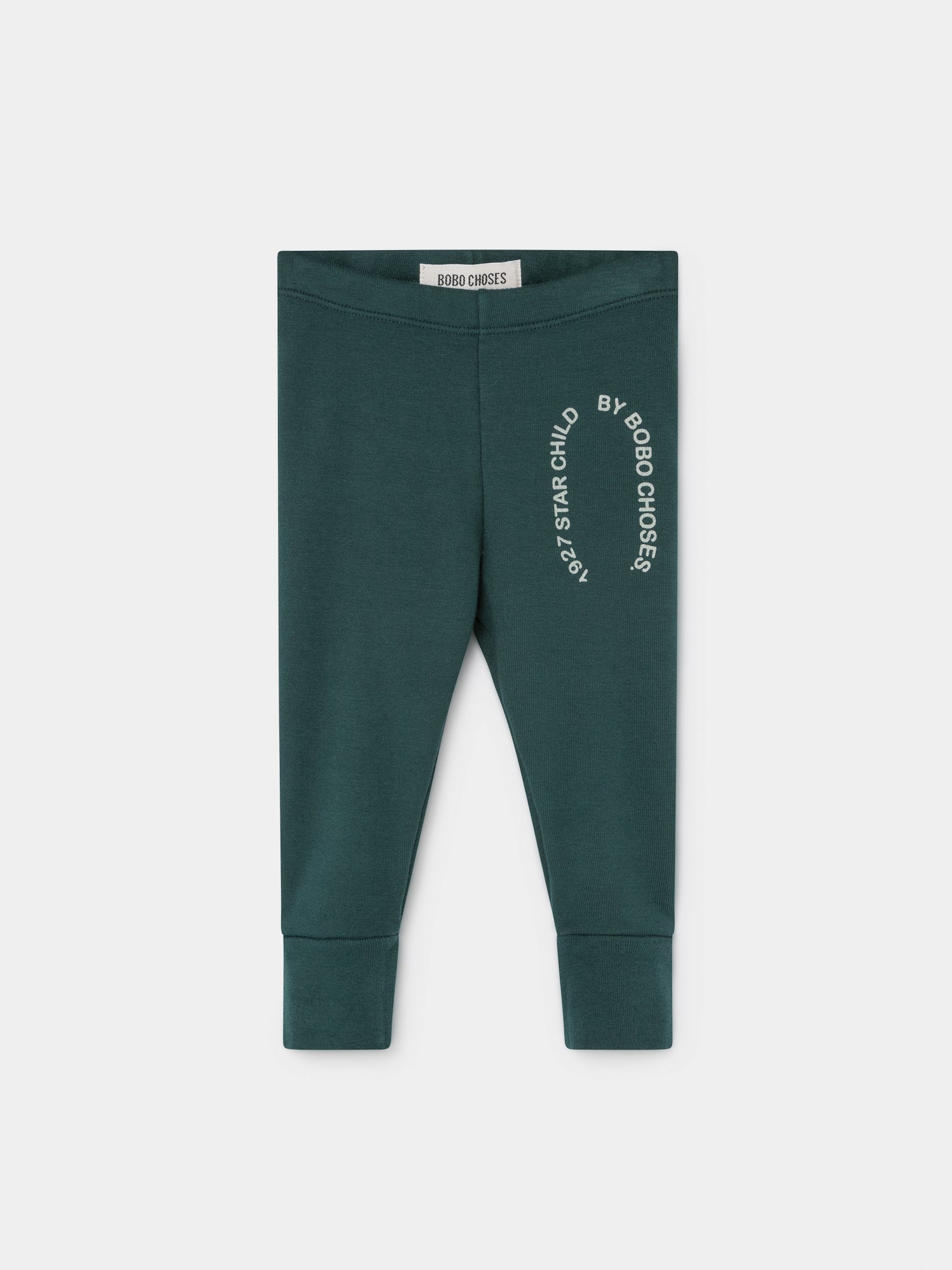 Baby Boys & Girls Green Starchild Cotton Leggings