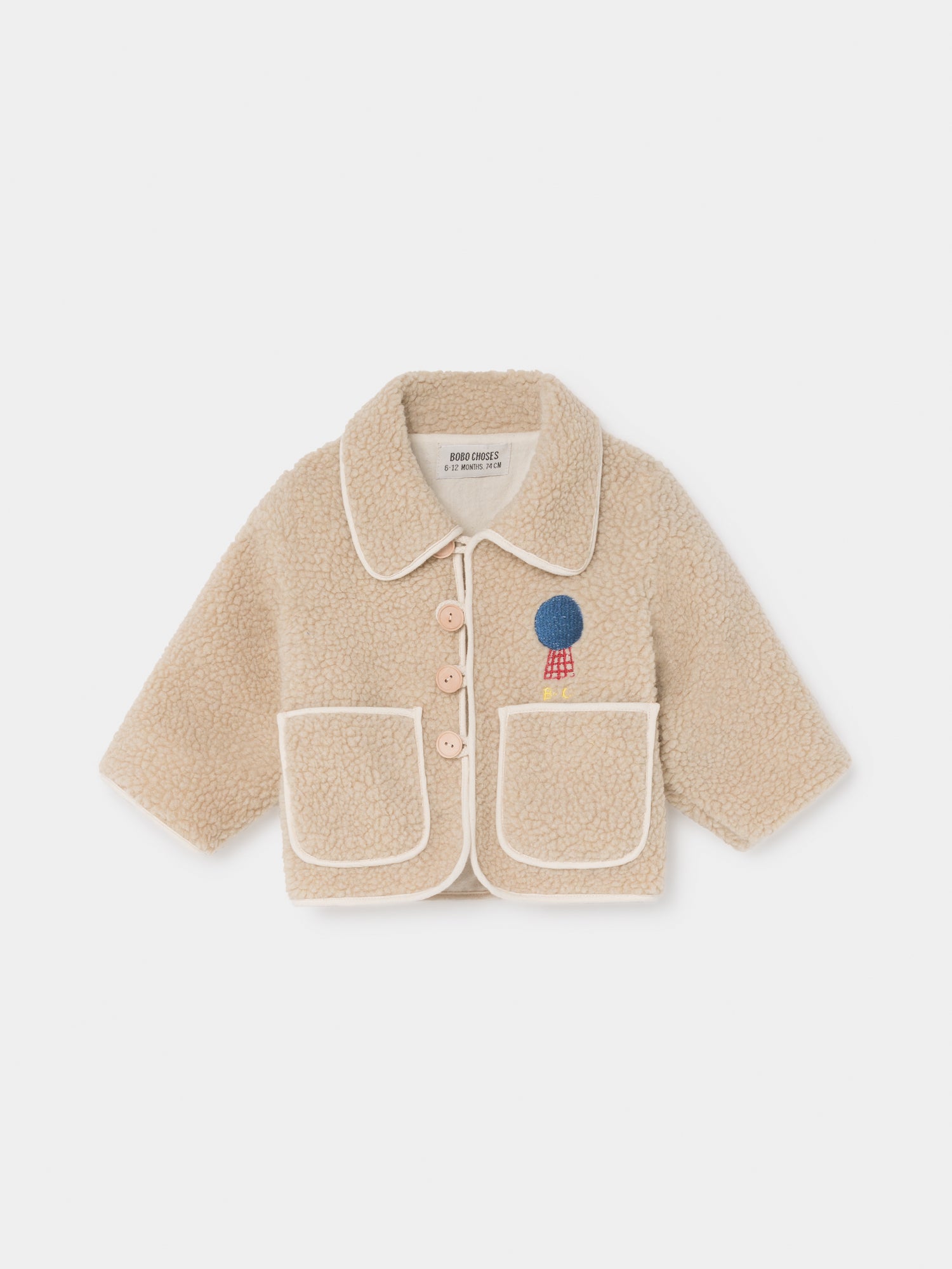 Baby Girls Beige Mercury Sheepskin Jacket