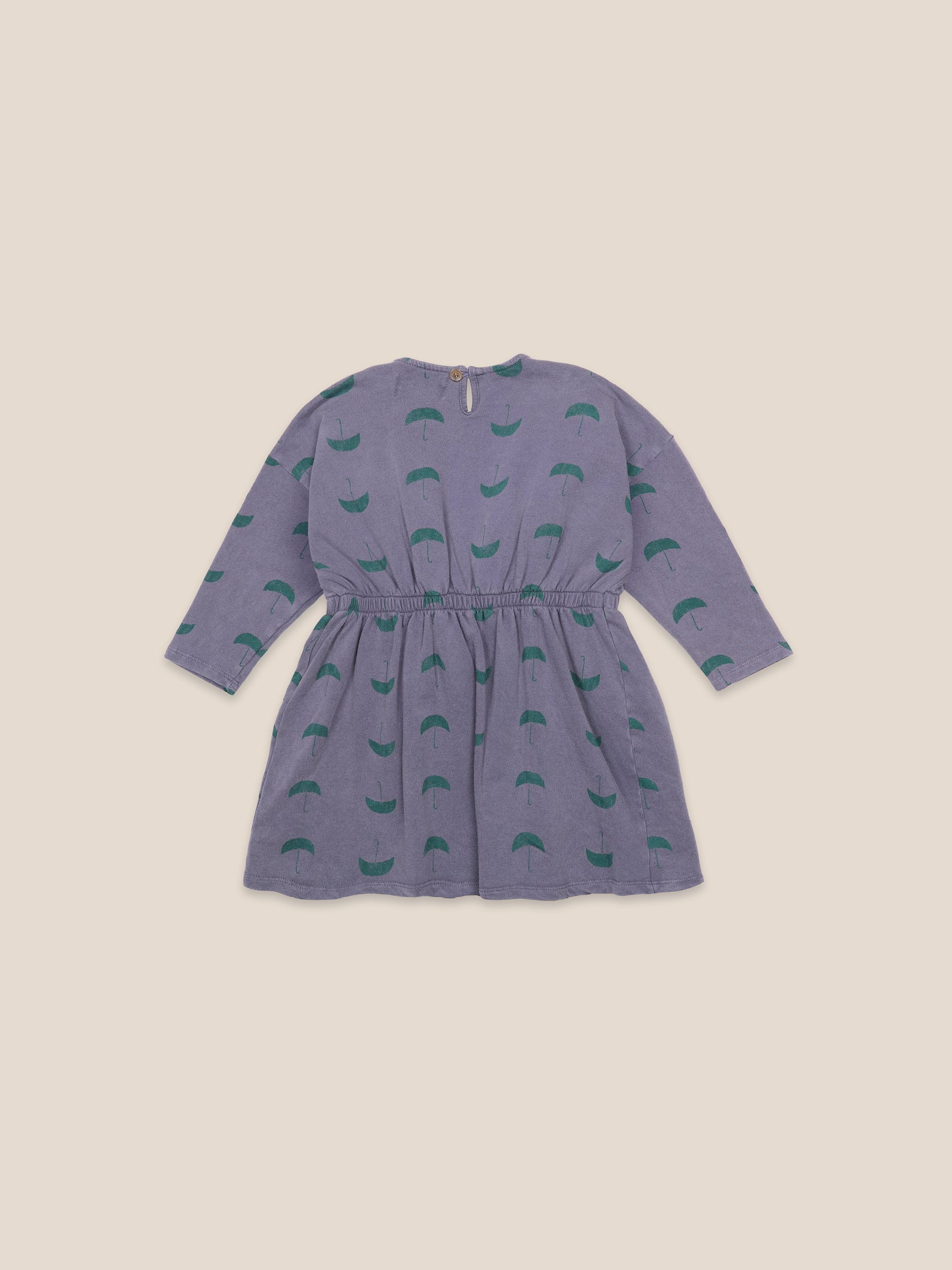 Girls Grape Compote Umbrella Fleece Dress