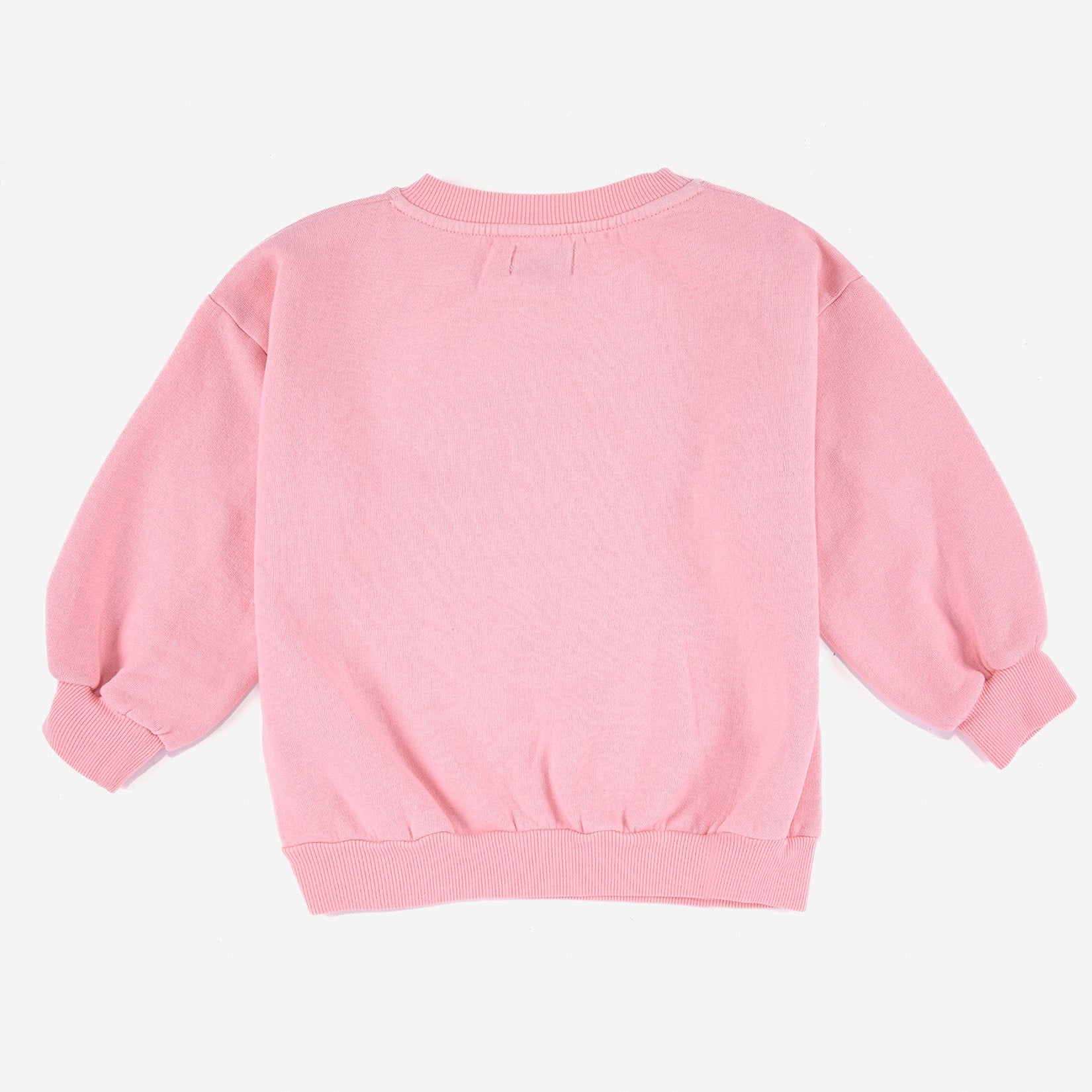 Girls Pink Jumping Hare Printed Cotton Sweatshirt