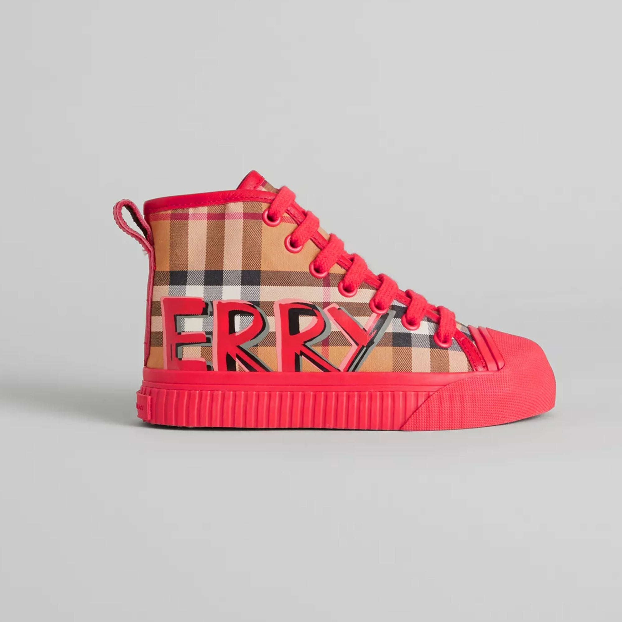 Girls Bright Red Cotton Shoes