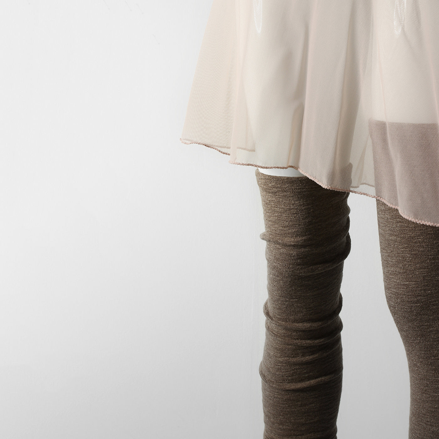 Girls Brown Ballet Warm Up Socks
