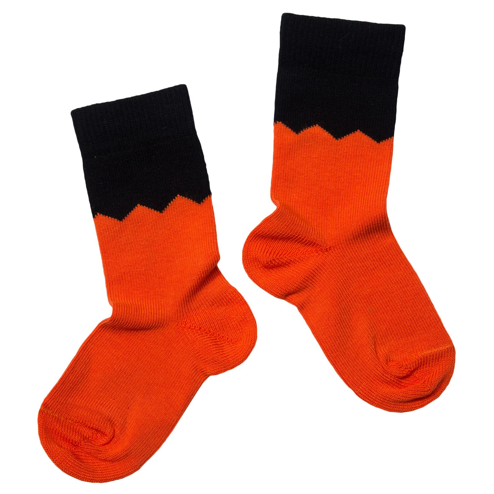 Boys Red Embroidered Monster Two-tone Socks - CÉMAROSE | Children's Fashion Store - 2