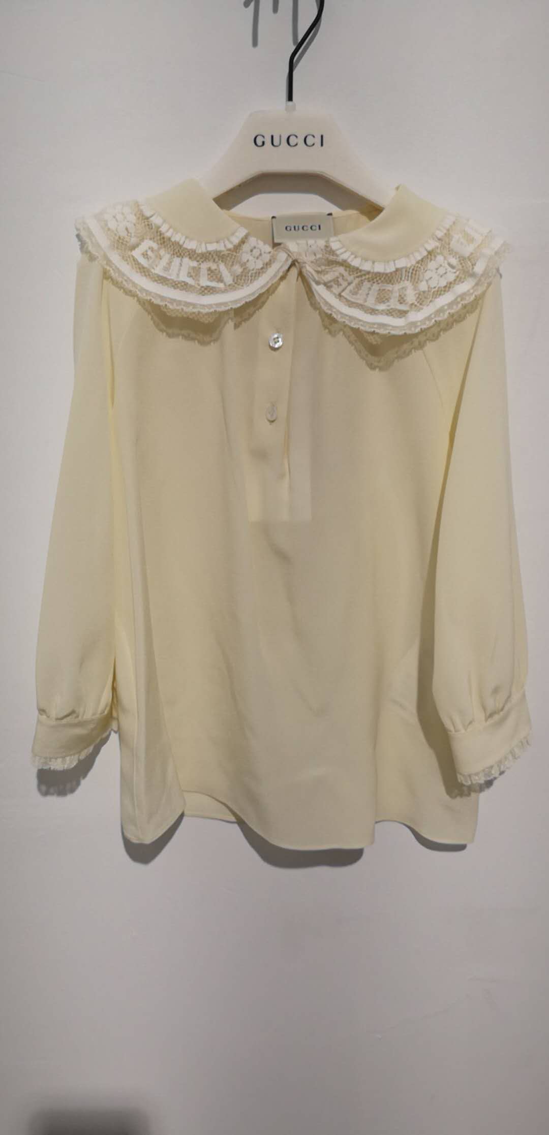 Girls White Milk Silk Shirt